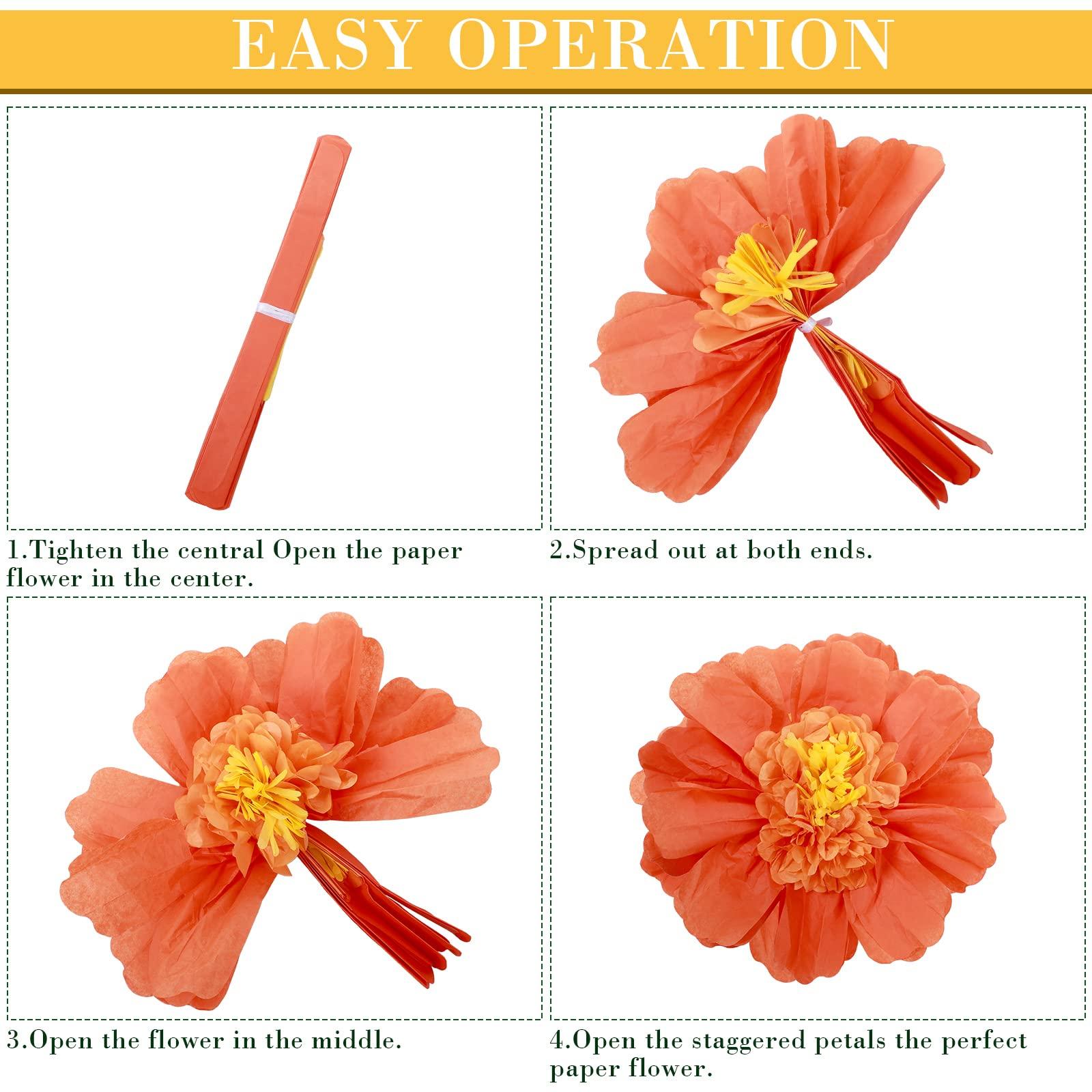 Canlierr 40 Pack Tropical Party Decorations Supplies Large Tissue Paper Hibiscus Flowers Faux Palm Leaves Set for Hawaiian Luau, Safari, Mexican Fiesta, Birthday Parties - Image 4