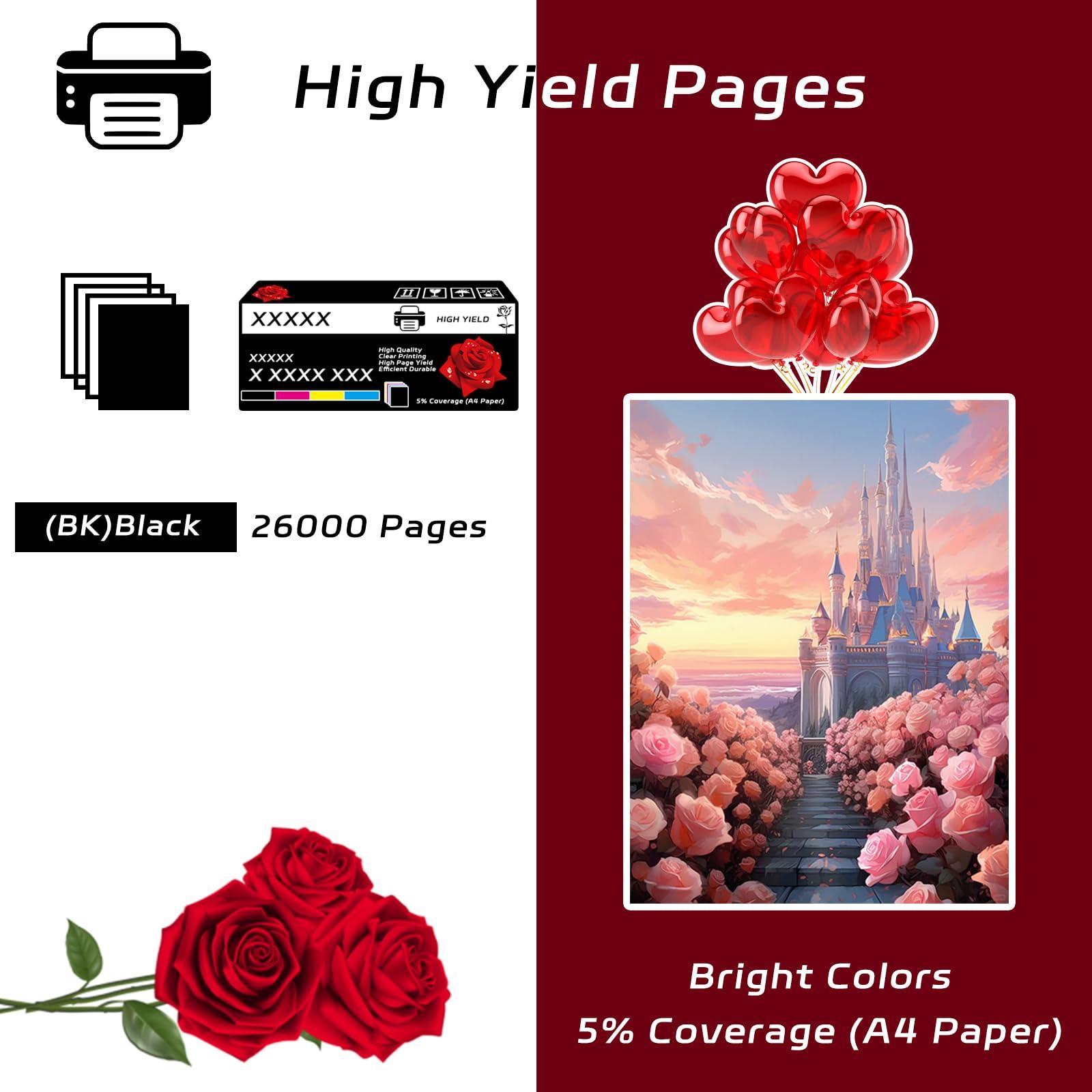 B600 Toner Cartridge Compatible for Xerox VersaLink B600DN B600DT B600DX B600DXF B600DXP Printers, with Chip, High Yield 26000 Pages, Clear Printing (Black) - Image 3