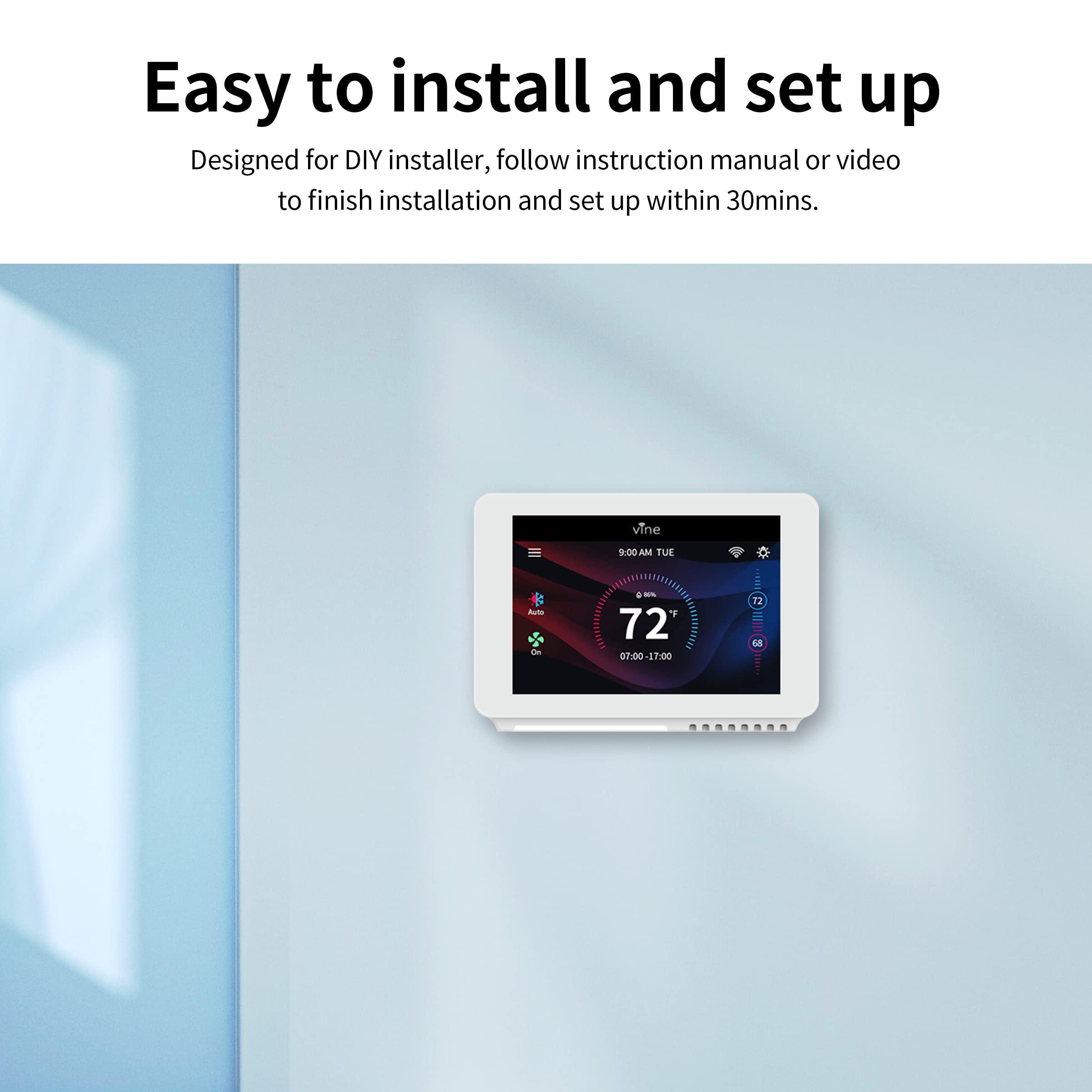 Vine Wi-Fi 7day & 8 Period Programmable Smart Home Thermostat - Wi-Fi TJ-919E, Compatible with Alexa & Google Assistant - 6th Gen… - Image 5
