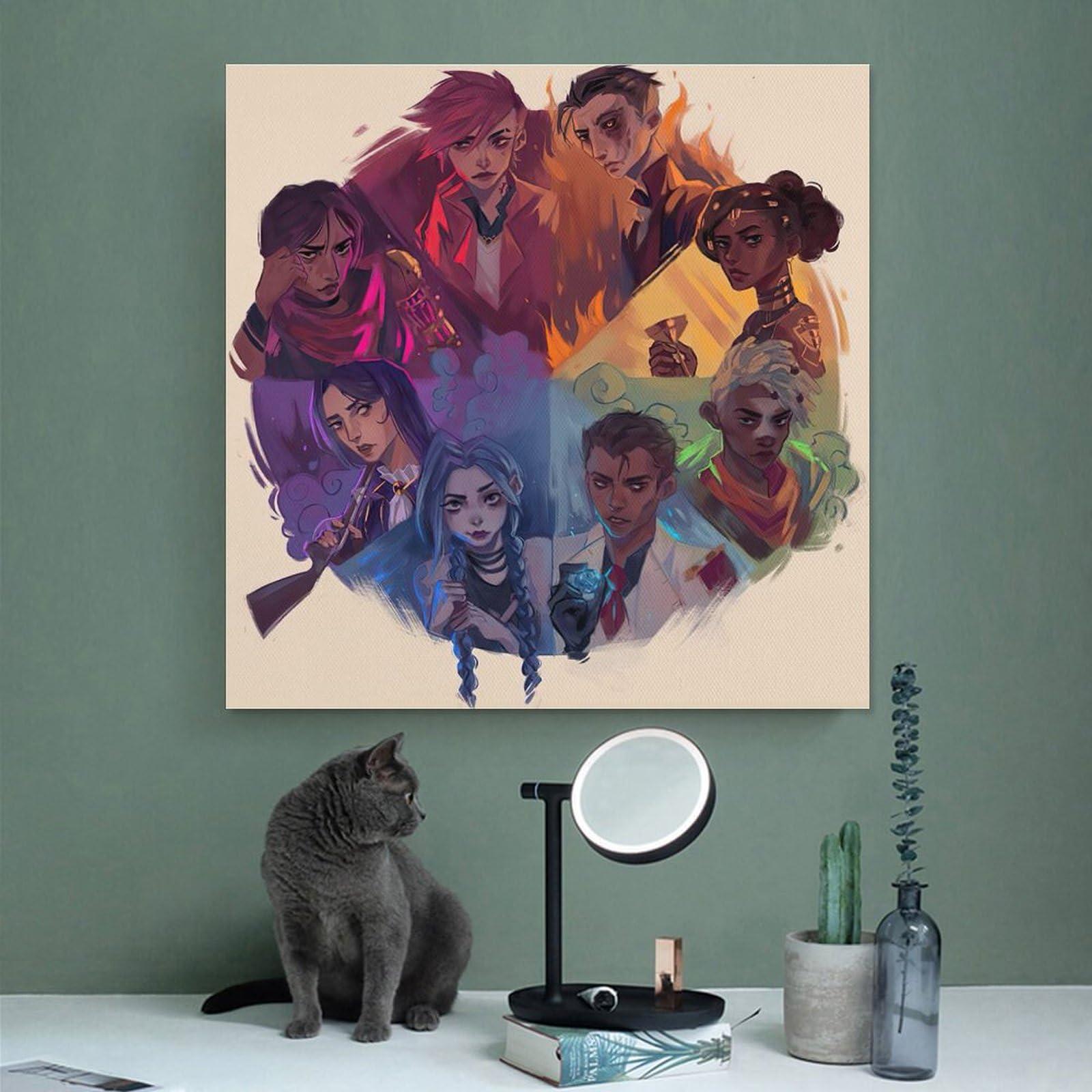 YMSVMKLF Arcane Canvas Poster Bedroom Decor Landscape Office Room Decor Gift 16x16inch(40x40cm) - Image 4
