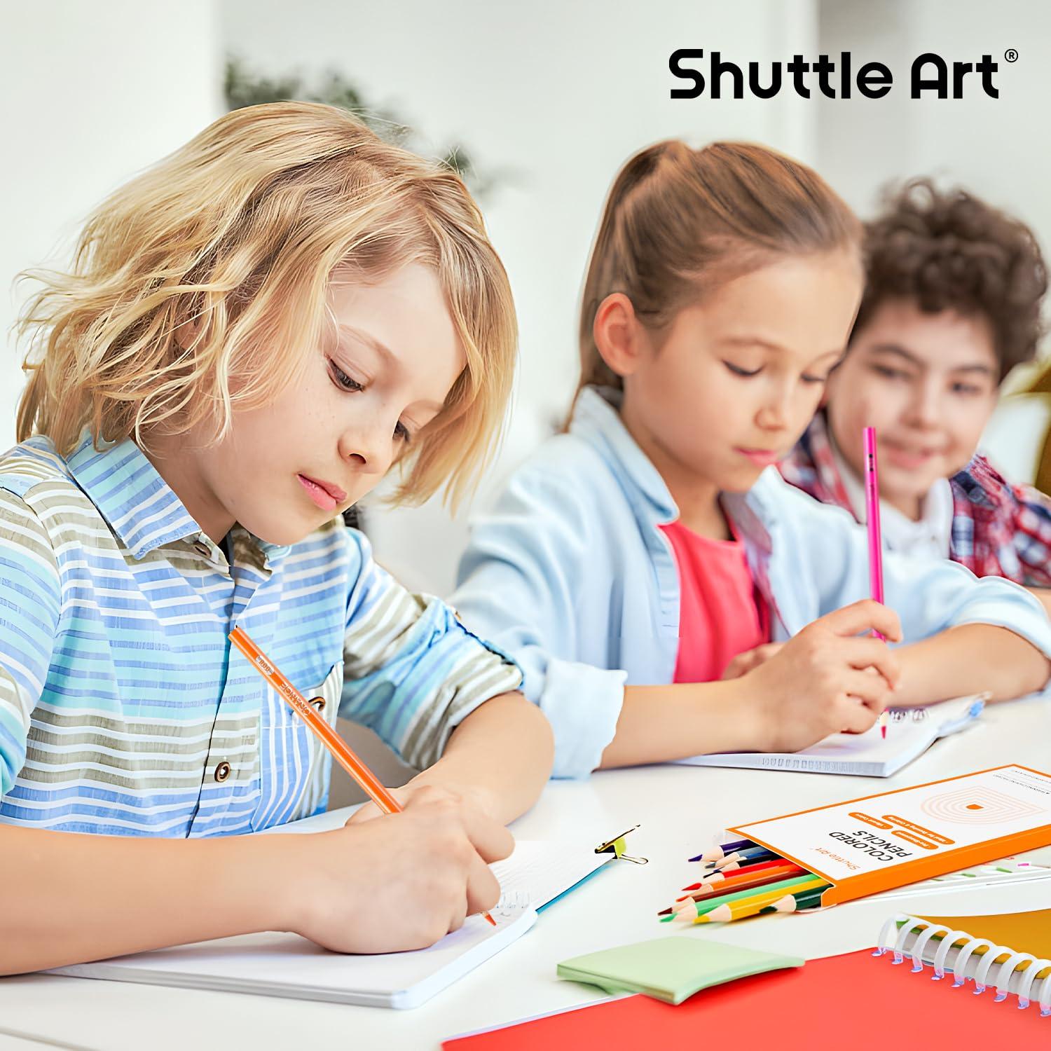 Shuttle Art 720 Colored Pencils Bulk, 12 Vibrant Colors, Pack of 60, Pre-sharpened Coloring Pencils, Wood Colored Pencil for Kids Teachers, Classroom Essentials, Back to School Supplies - Image 7