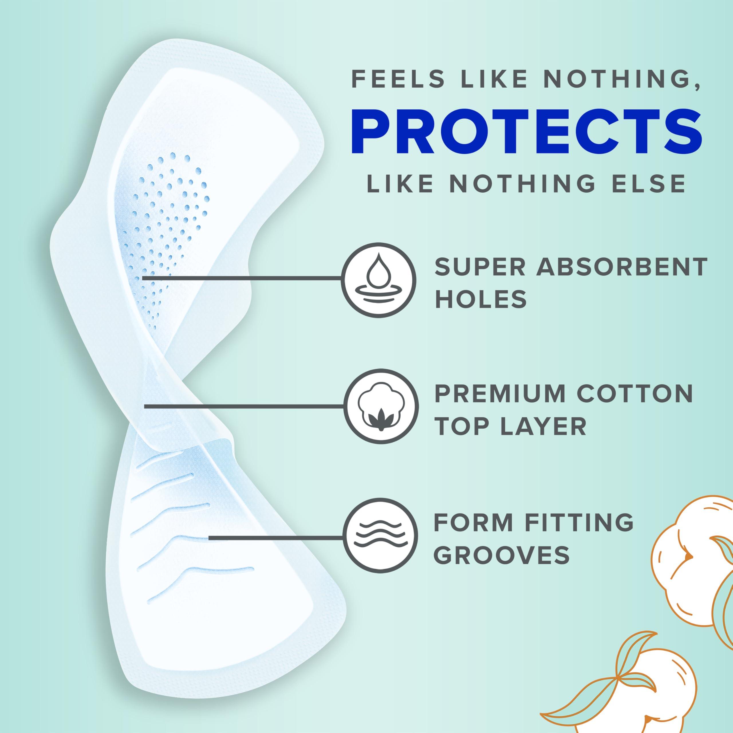Always Pure Cotton, Feminine Pads for Women, Size 2 Heavy Flow Absorbency, Multipack, with Flexfoam, with Wings, Unscented, 24 Count x 3 Packs (72 Count Total) - Image 2