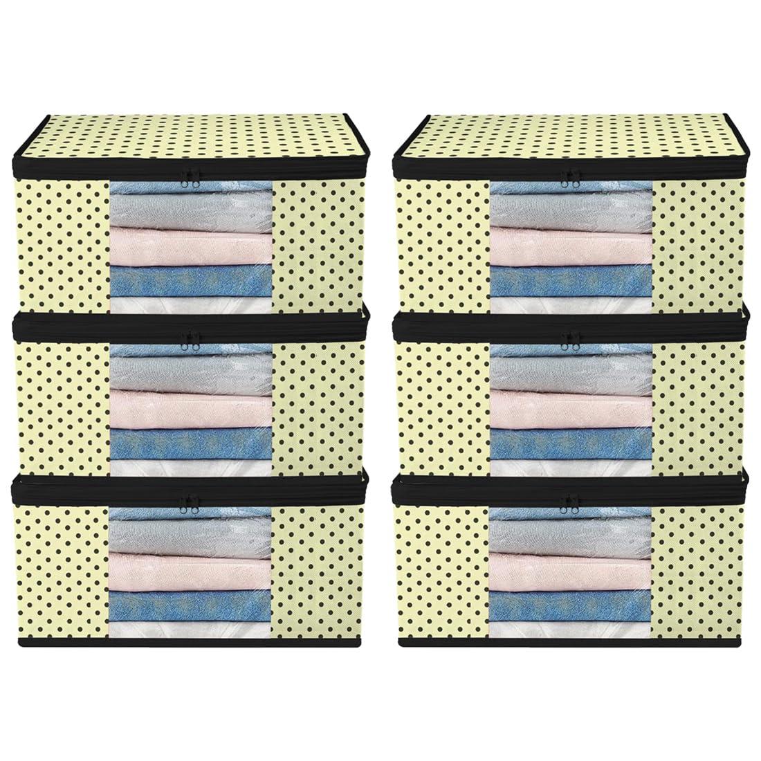 ANKIT INTERNATIONAL Non Woven Saree Cover Storage Bags for Clothes pack of 6