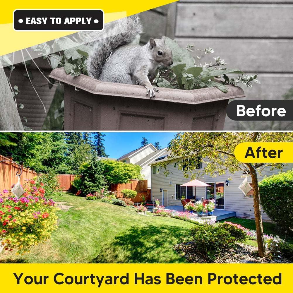 NCOPDFF Squirrel Repellent Outdoor Pouches, Natural Squirrel Deterrent Outdoor, Ground Squirrel Repellent for Attic, Chipmunk Deterrent, Long-Lasting Squirrel Away for Plants & Cars-8P - Image 3
