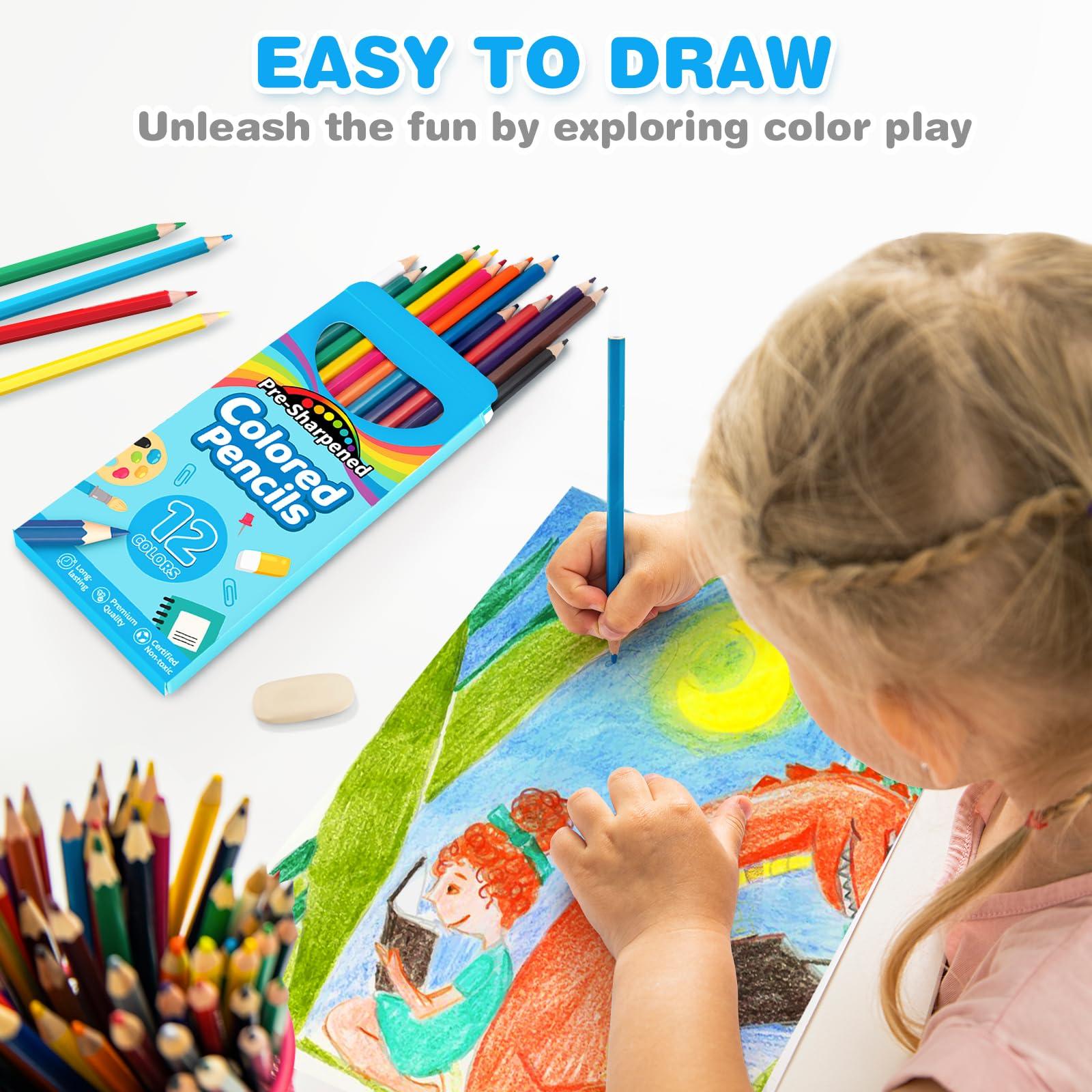 Jumlys 432 Count Colored Pencils Bulk, 36 Packs Pre-sharpened Coloring Pencils for Kids in 12 Colors, Bulk School Supplies for Teachers, Ideal Back to School Supplies & Classroom Prizes - Image 5