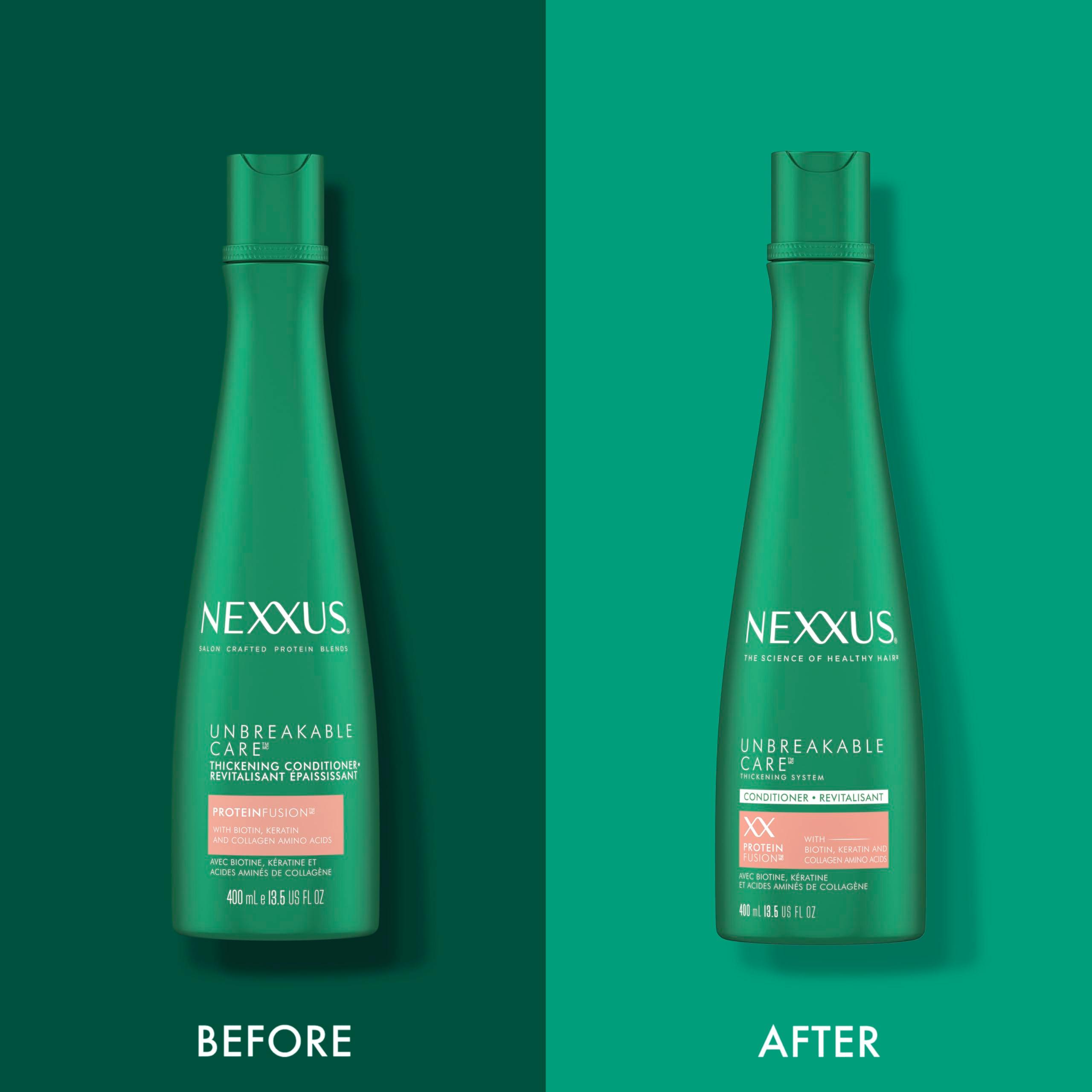 Nexxus Unbreakable Care Thickening Conditioner with Keratin, Collagen, Biotin for Fine and Thin Hair 13.5 oz - Image 6