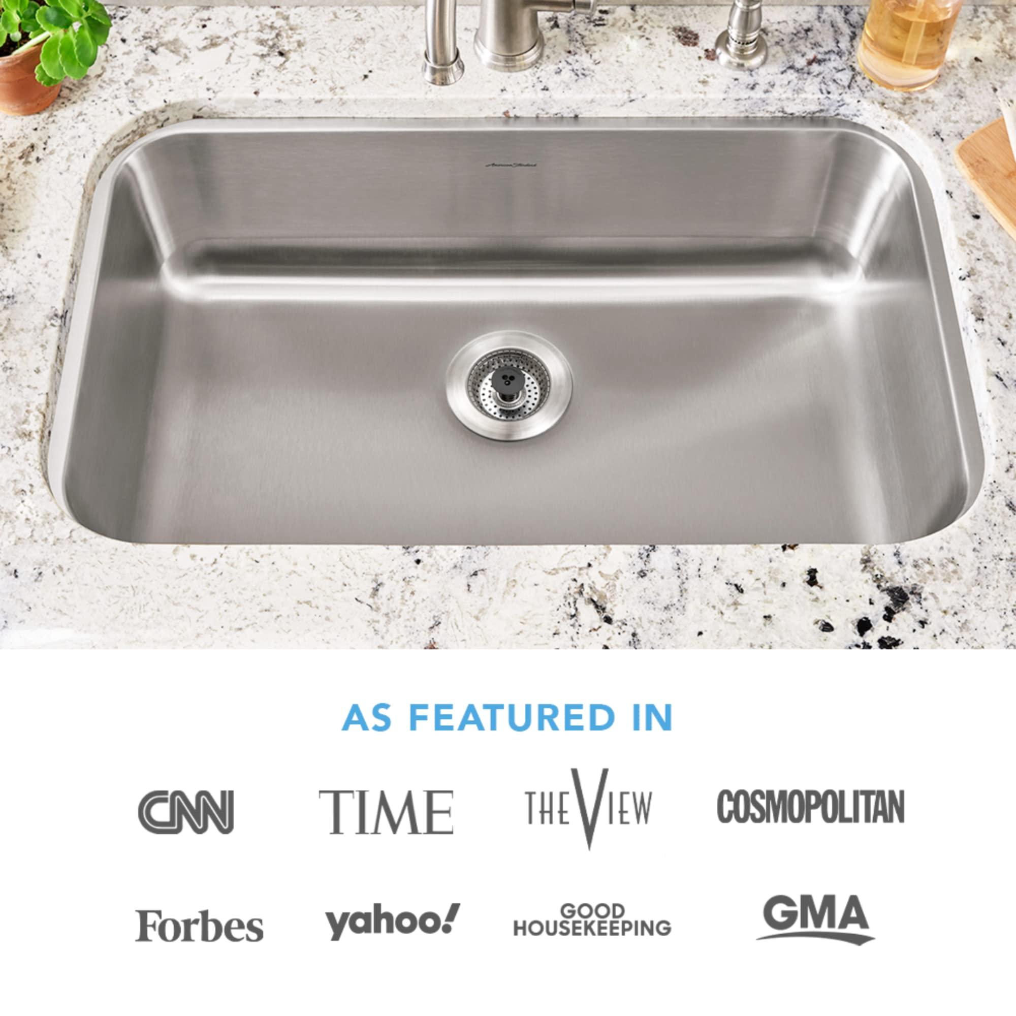 Kitchen SinkShroom Revolutionary Clog-Free Stainless Steel Sink Strainer, Chrome gray - Image 4