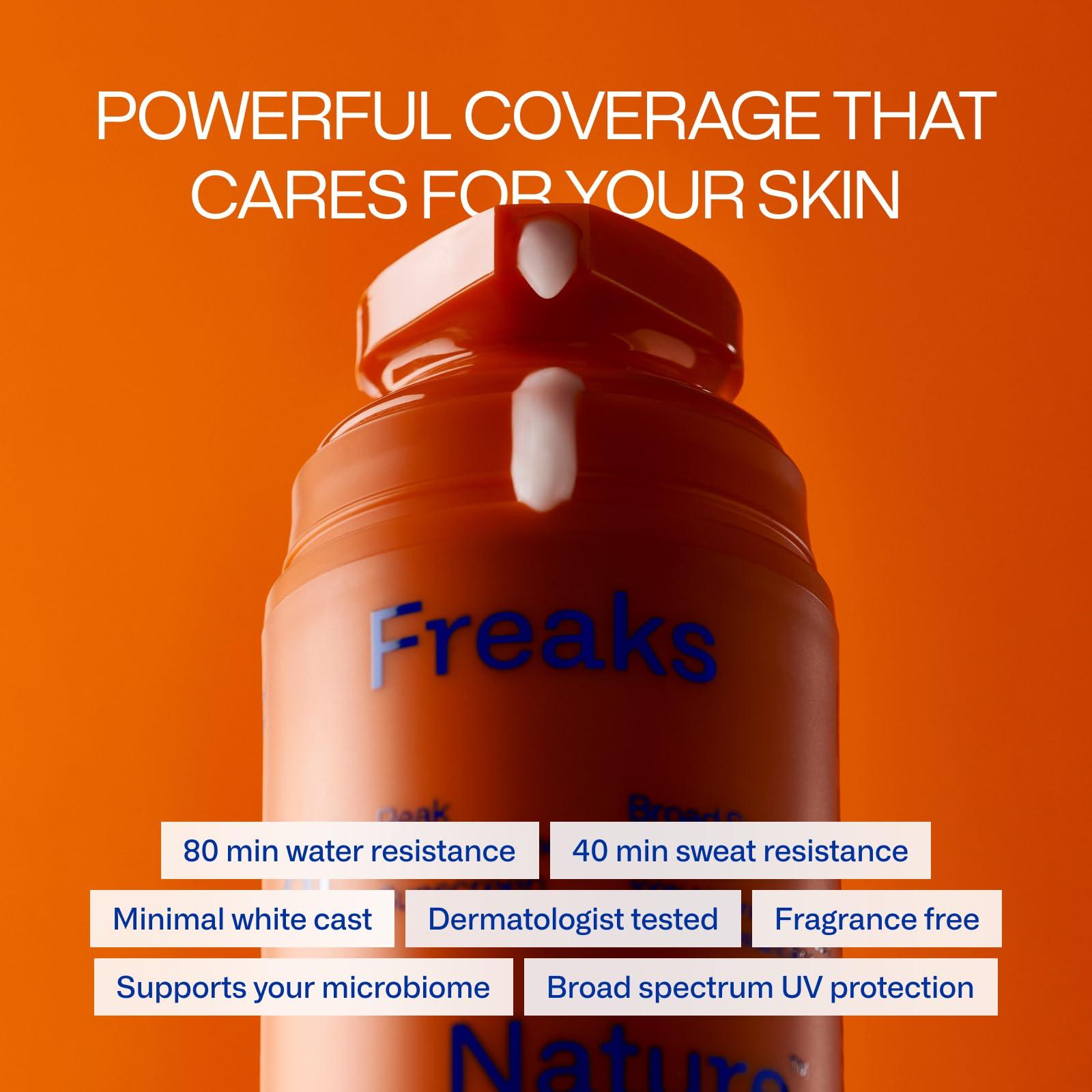 Freaks of Nature Peak Performance SPF 50 | 100% Mineral Sunscreen | Lightweight, Fast-Absorbing, 80-Min Water-Resistant | Plant-Based, Eco-Friendly, Reef-Safe, Cruelty-Free | All Skin Types| 1.7 oz - Image 2