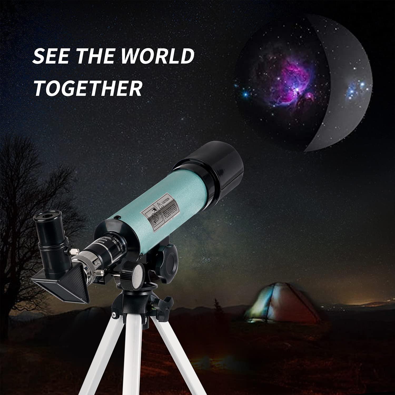 Mijiaowatch Kids Telescope - 360/50mm 90X Zoom HD Monocular Space Telescope with Tripod for Kids/Adult/Beginners (Blue) - Image 7