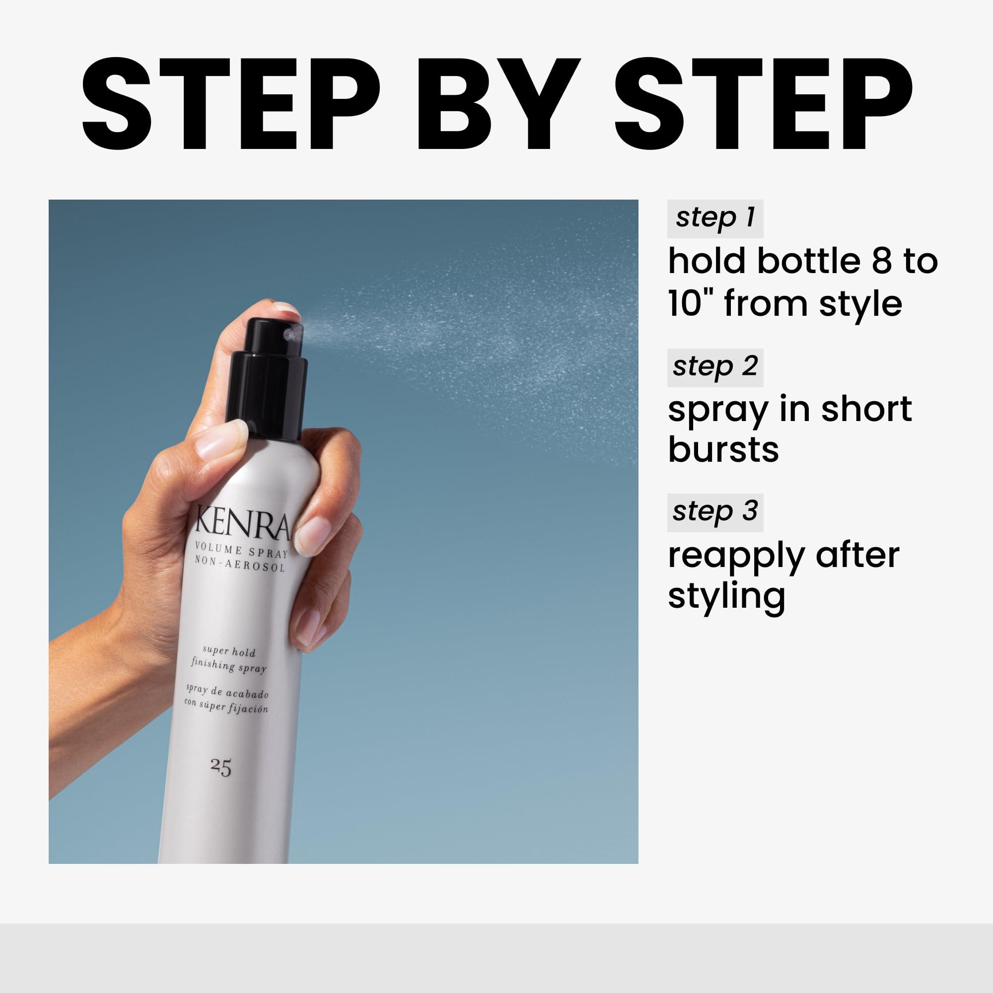 Kenra Volume Spray Non Aerosol 25 | Super Hold Finishing Spray | High Humidity Resistance | Flake-Free and Fast-Drying | All Hair Types - Image 4