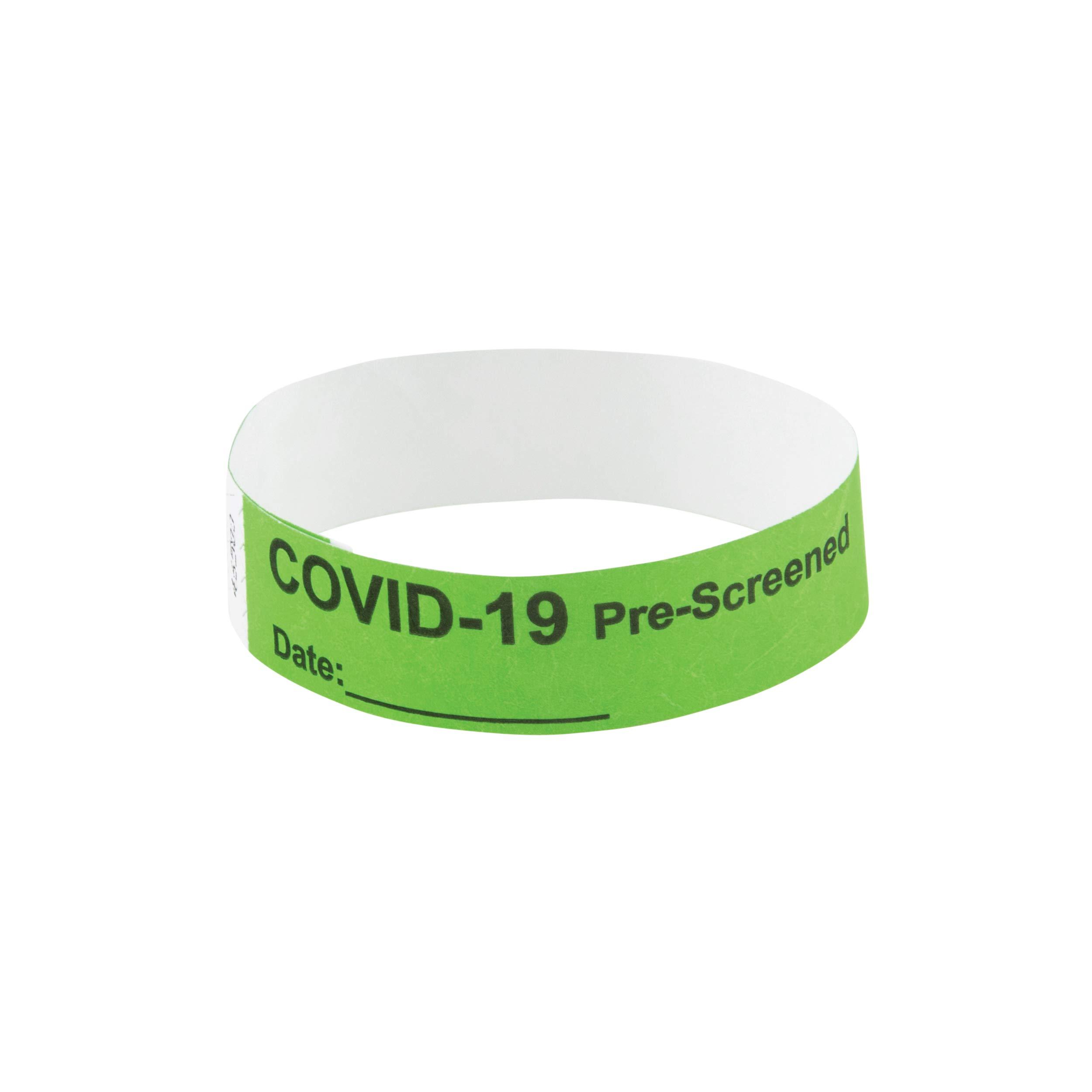 Advantus Pre-Printed COVID Tyvek Wristbands, Pre-Screened, 500/PK (76093) - Image 3