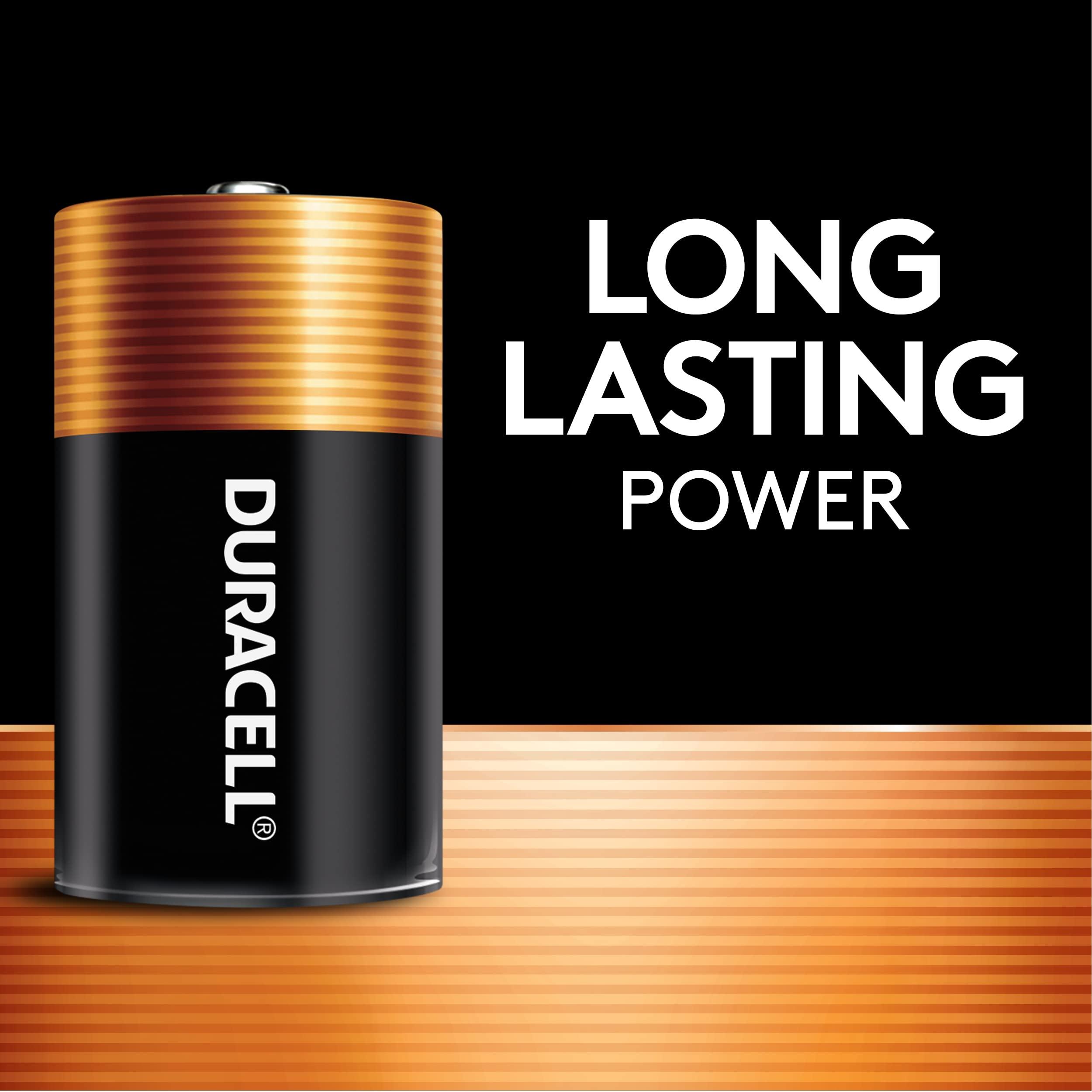 Duracell Coppertop D Batteries, 10 Count (1 Pack), D Battery with Long-lasting Power, All-Purpose Alkaline Battery for Household and Office Devices - Image 3