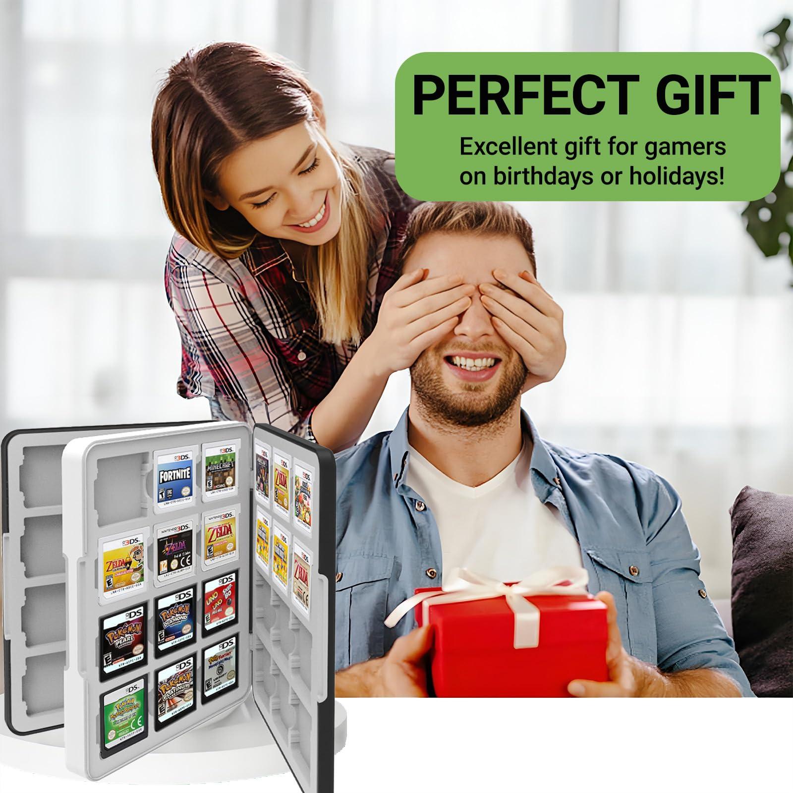 QUBAMG 3DS Game Case 48 Slot DS Game Holder Compatible With Nintendo New 3ds / New 3ds Xl / 3ds / 3ds Xl / Dsi / Dsi Xl / Ds / New 2ds /New 2ds Xl / 2ds/ 2ds Xl Catridge Portable Storage Box,Black - Image 6