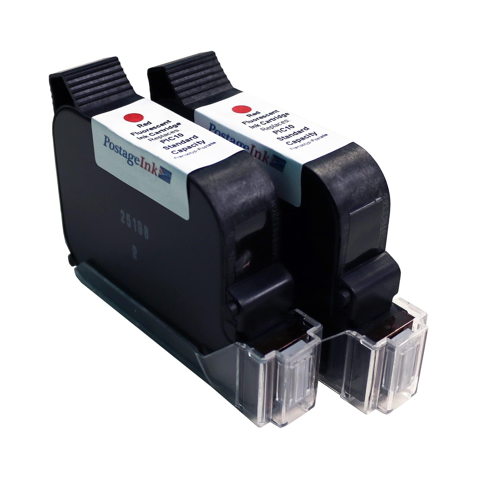 PostageInk.com PIC10 Ink Cartridge Non-OEM Replacement for FP PostBase 58.0052.3038.00 (2-Pack)