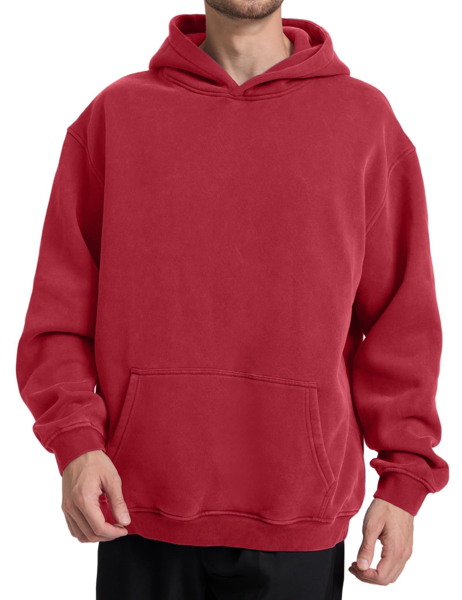 Dnzzs Acid Wash Hoodie Super Soft Sweatshirt for Mens Pullover Oversized Men's Fashion Hoodies & Sweatshirts Vintage Tops - Image 2