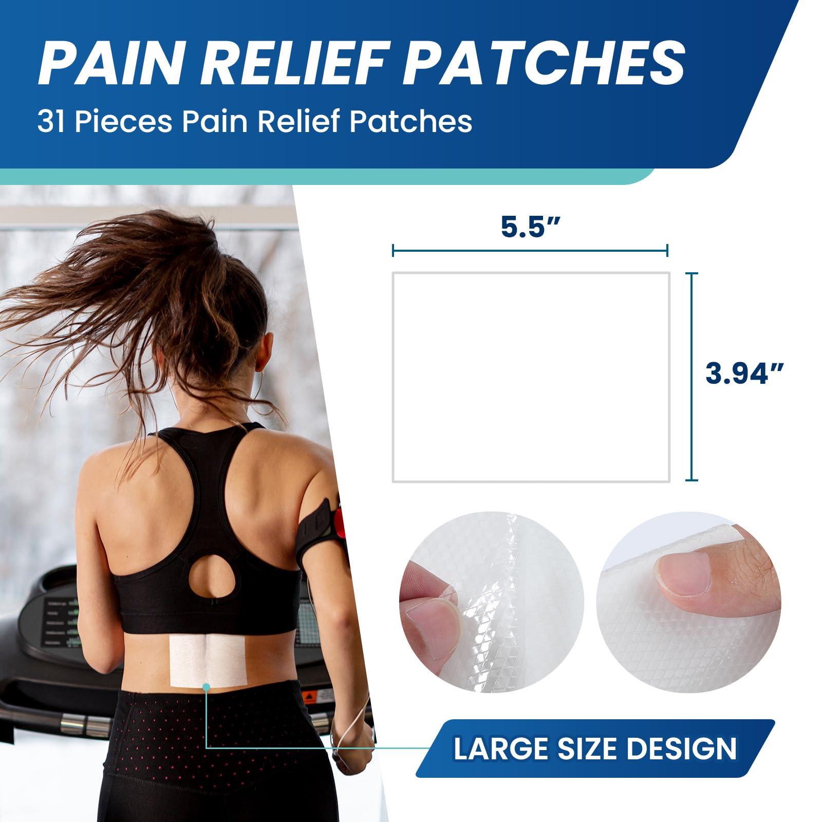 Sumifun 4% Lidocaine Patches,Maximum Strength Pain Relieving Patch Back, Shoulder, Joints, Knee Pain Relief and Muscle Soreness - 8 Hour Pain Relief (31 Count(Pack of 1)) - Image 4