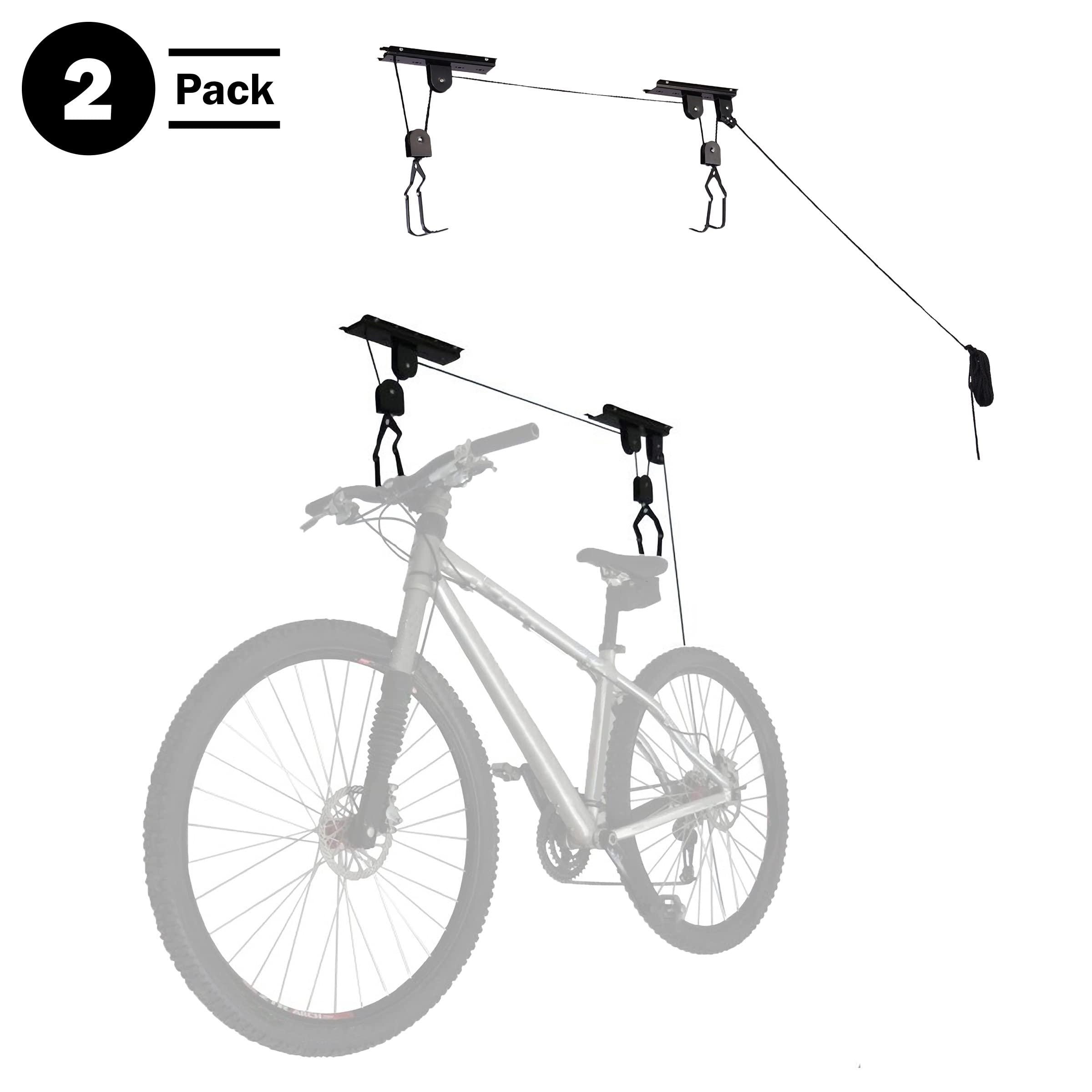 Bike Hoists - Overhead Pulley System with 100 lb Capacity for Bicycles or Ladders - Secure Garage Ceiling Storage by Rad Cycle - Image 4