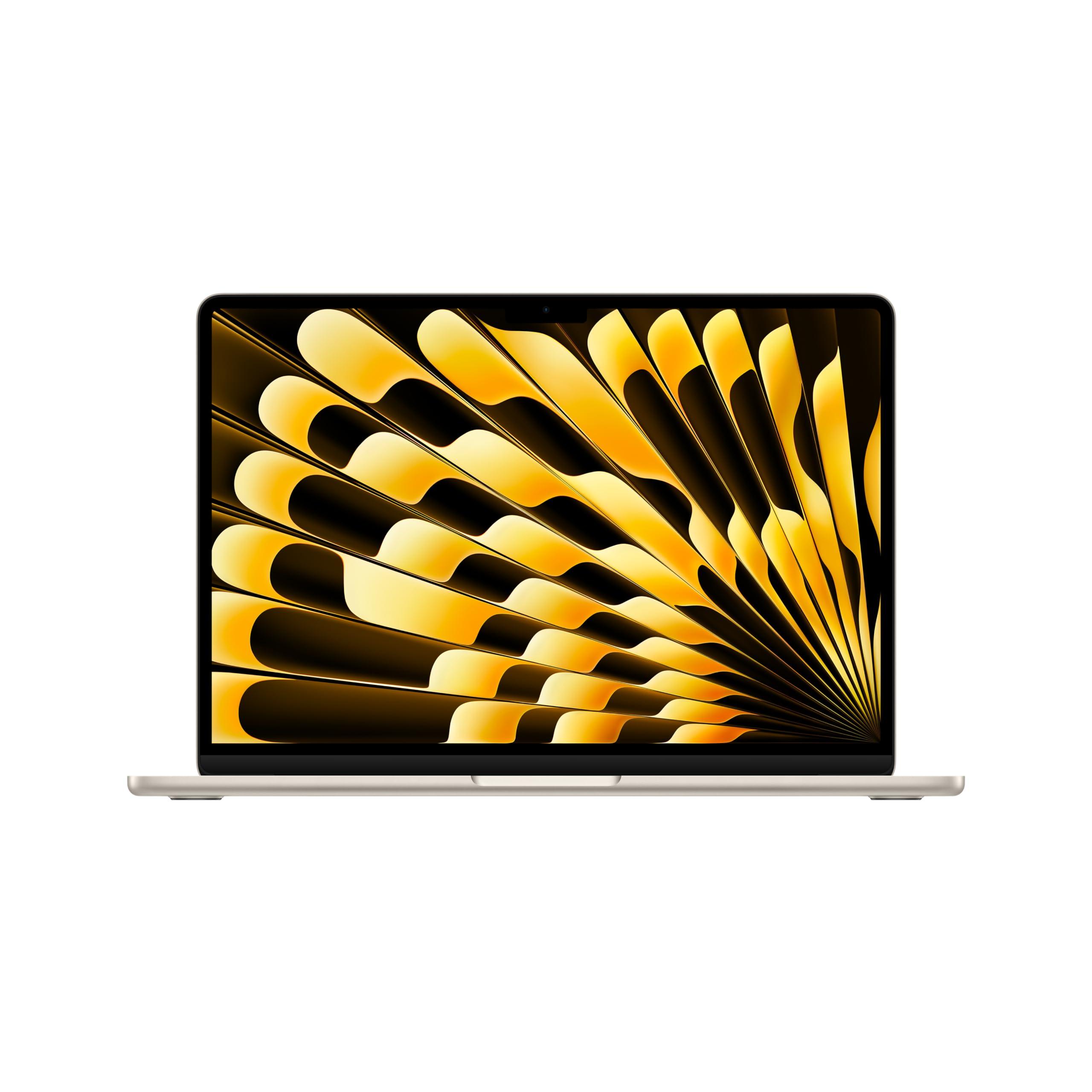 Apple 2024 MacBook Air 13-inch Laptop with M3 chip: Built for Apple Intelligence, 13.6-inch Liquid Retina Display, 16GB Unified Memory, 512GB SSD Storage, Backlit Keyboard, Touch ID; Starlight