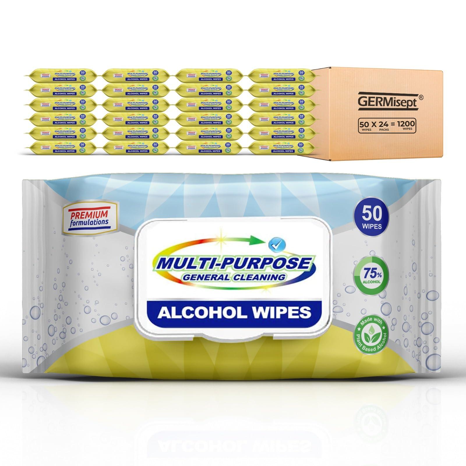 Freshnaps Institutional & Restaurant Grade Table Cleaning Wipes - Multi-Purpose | 50 Count x Pack of 24 = 1200 Wipes