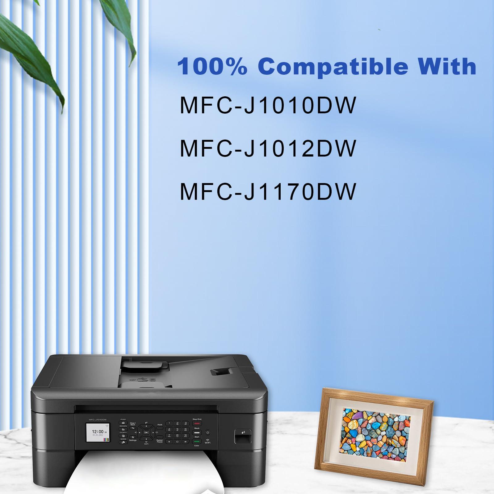 LC401BK Ink Cartridges Replacement for Brother LC-401 LC401 Black Ink Cartridge Use with Brother MFC-J1010DW MFC-J1012DW MFC-J1170DW Printer (2 Black) - Image 2