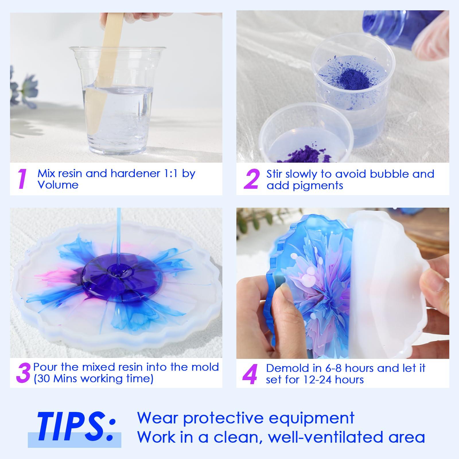 Bsrezn 2 Gallon Epoxy Resin Kit with Pumps – Crystal Clear, Bubble-Free, No Yellowing, Self-Leveling, Mix 1:1 Epoxy Resin for Art, Crafts, Wood, and Resin Molds (1 Gallon x 2) - Image 8