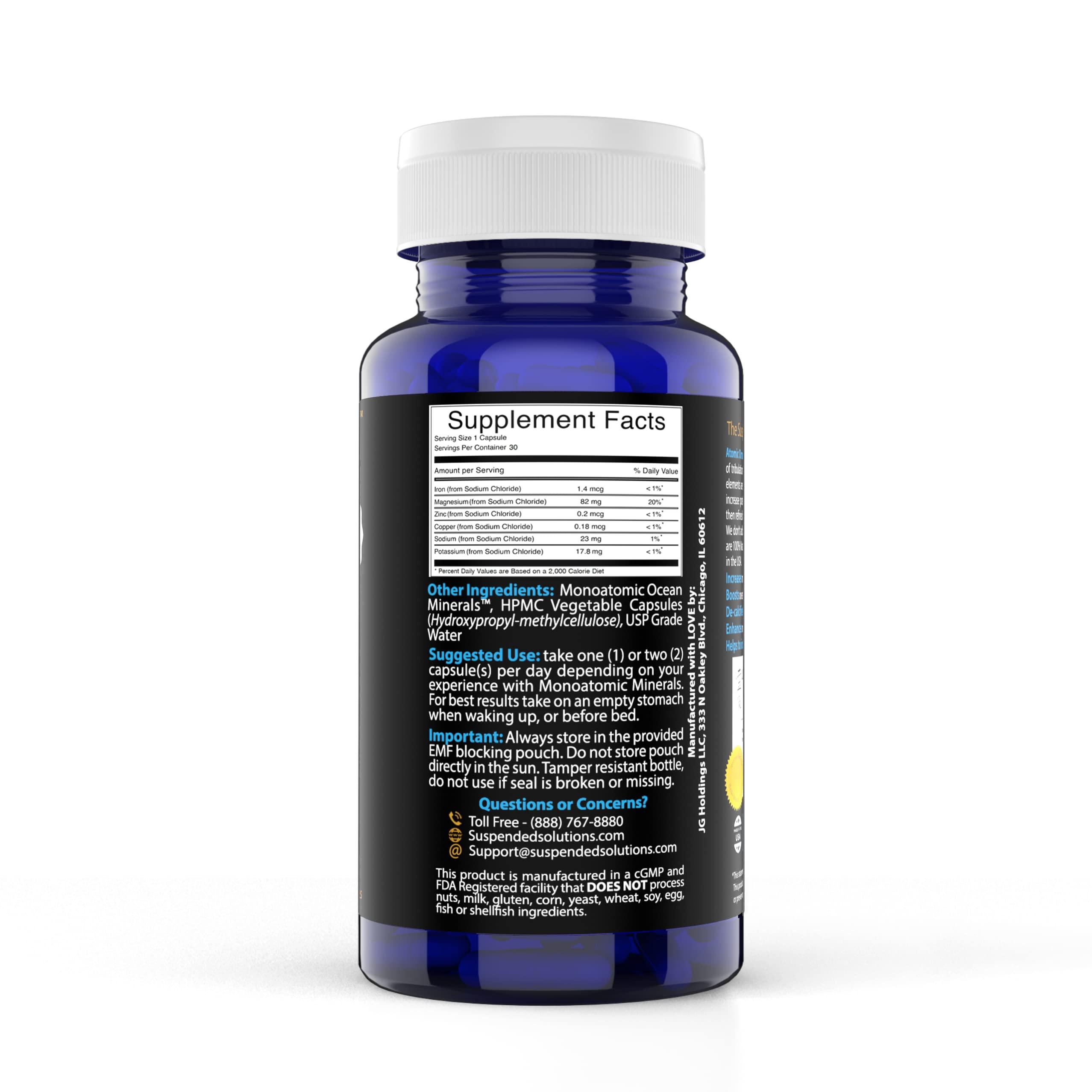 Suspended Solutions - Atomic ORMUS - Capsules - MONATOMIC Gold Capsules - 100% Pure ORMUS Powder - 100% Vegan - ormus Gold, monatomic Gold,(30 Capsules) - Image 9