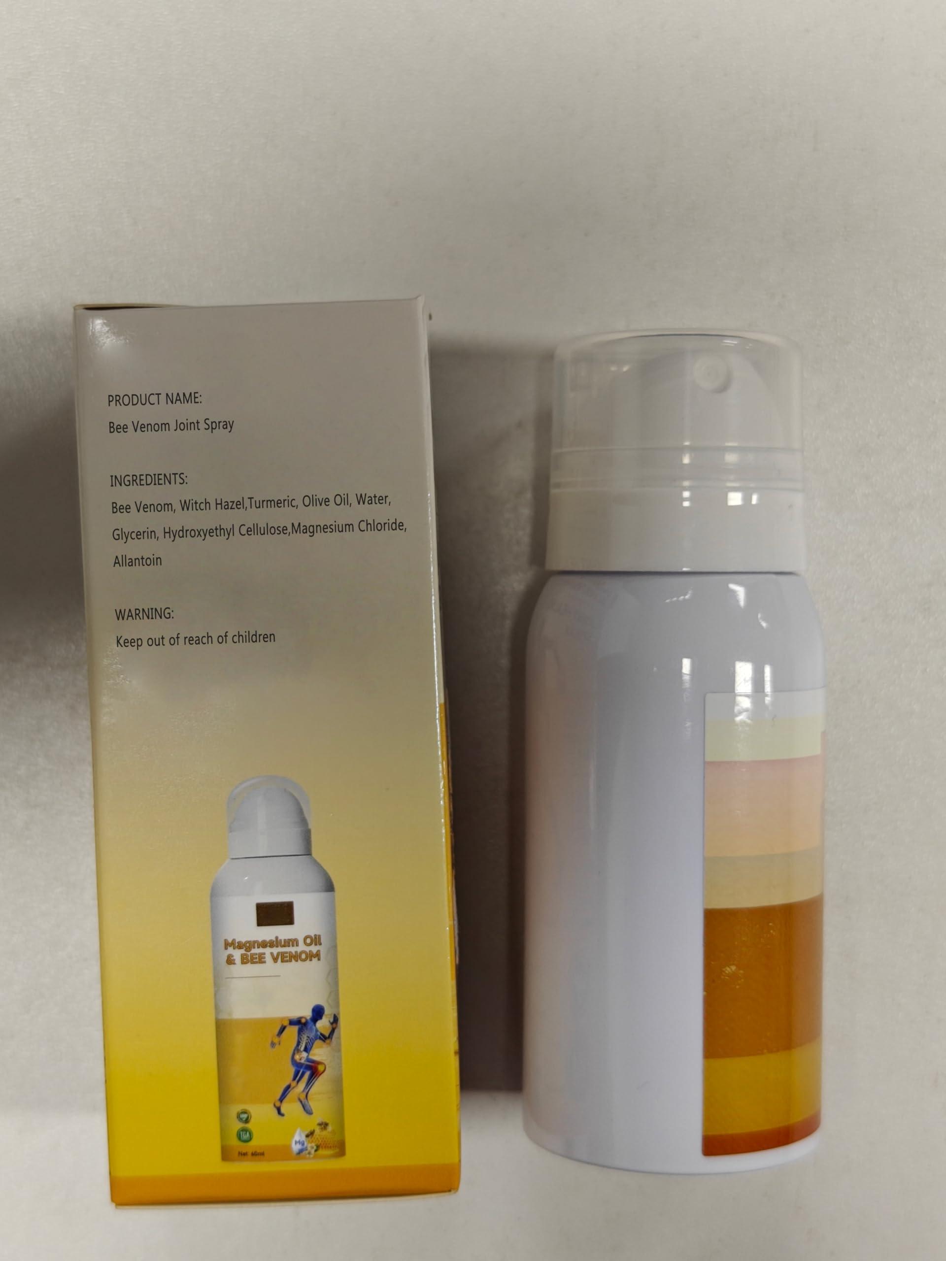 2PCS Magnesium Joint Spray, Magnesium Oil & Bee Venom JointSpray, Magnesium Oil Joint Spray for Muscle，Back, Knee, Hands, Neck，Moisturize (60ML) - Image 6
