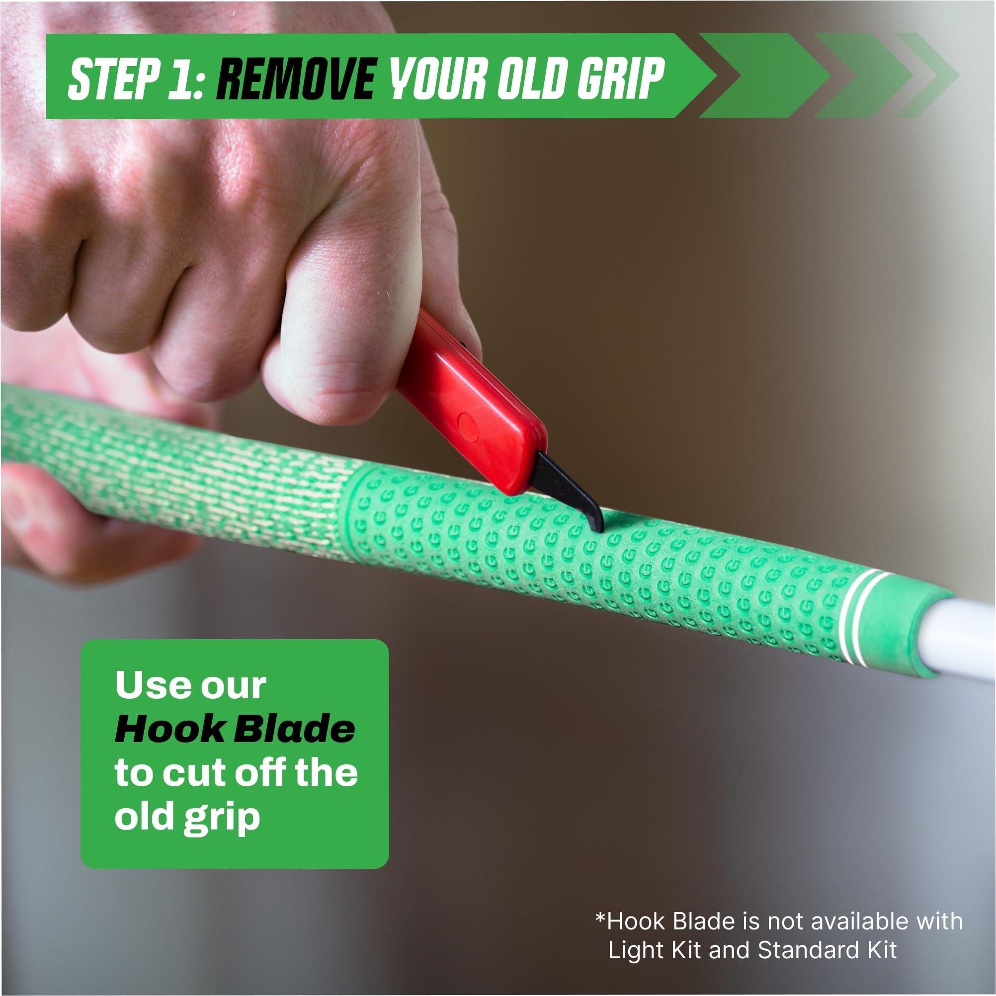 Wedge Guys Golf Grip Kits for Regripping Golf Clubs - Professional Quality - Options Include Hook Blade, 15 or 30 Tape Strips, 5 or 8 oz Solvent, Grip Tape Remover, Bench Vise & Rubber Clamp - Image 2