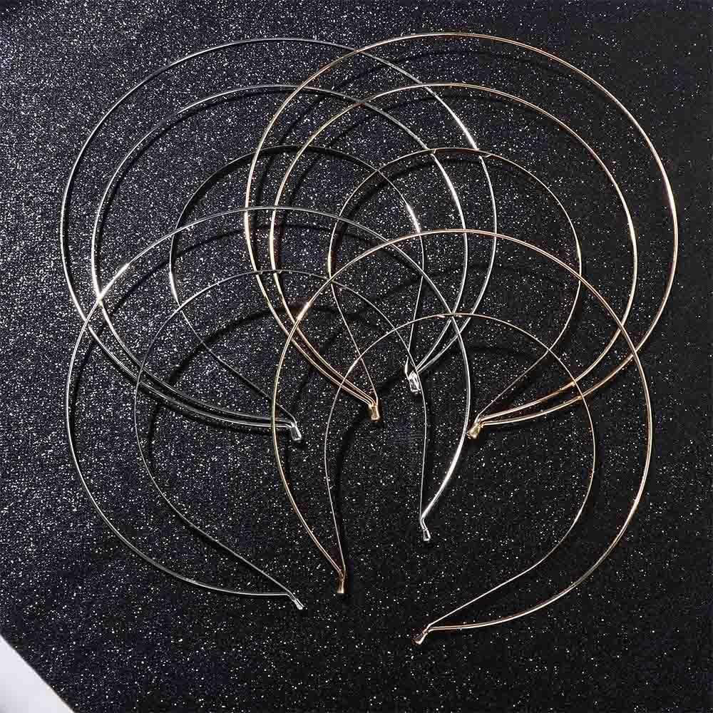 YuanHolumid Silver 3-Layer Halo Crown Headband Goddess Headpiece Multi-Layer Hair Crown DIY Metal Base Hair Hoops Beauty Accessories for Women - Image 3