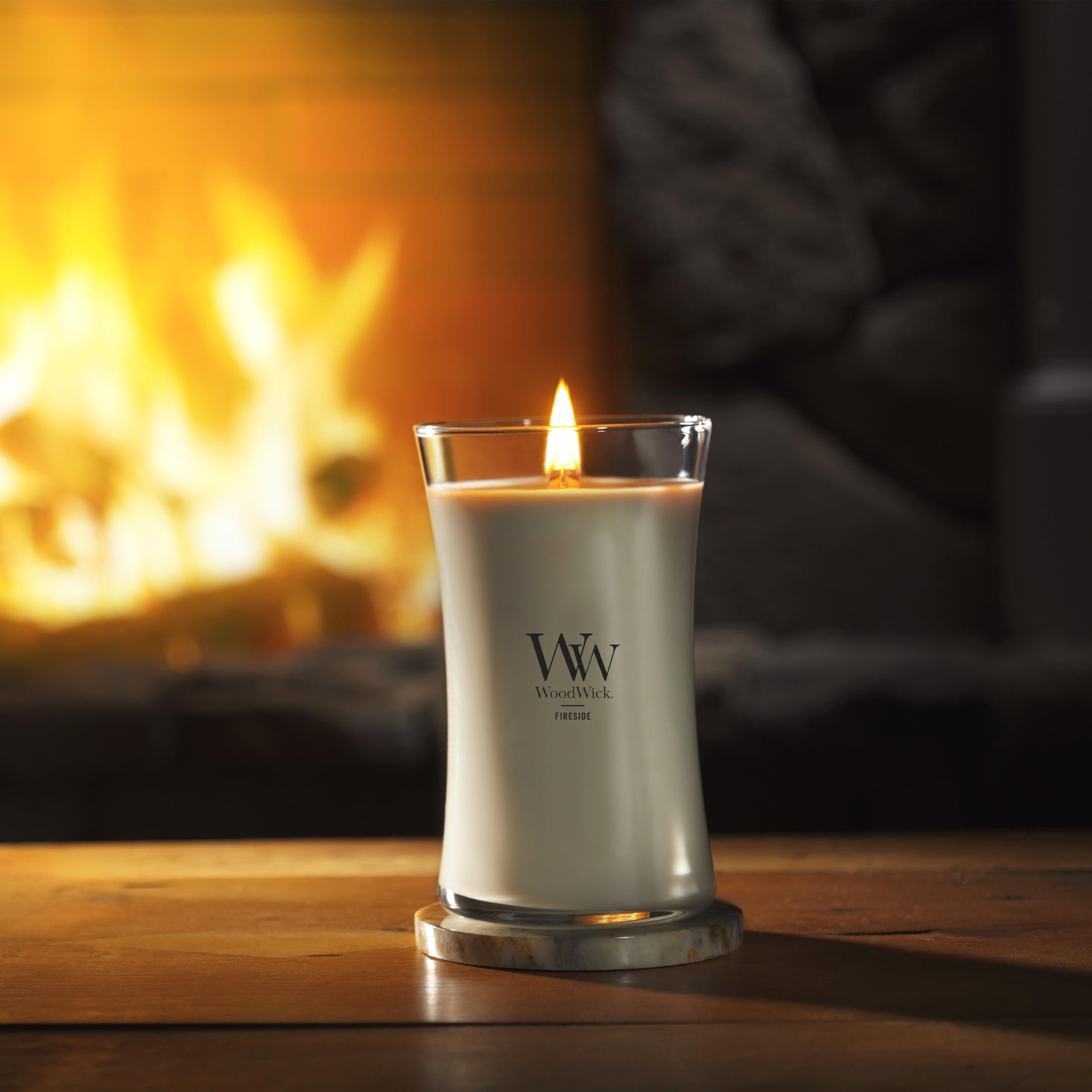 WoodWick Large Hourglass Fireside Candle Premium Soy Blend Wax Crackles as it burns Perfect for Gifting - Image 7