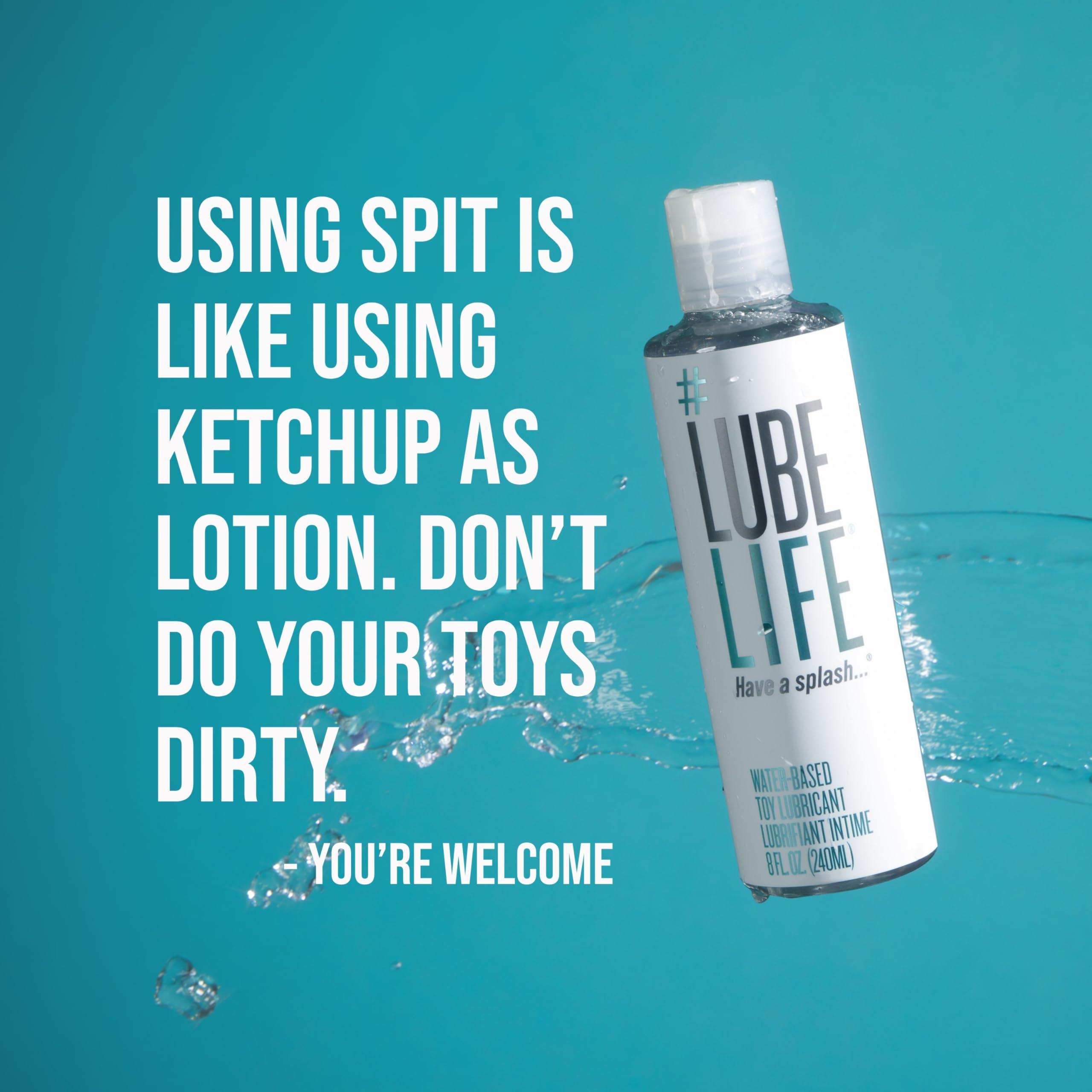 LubeLife Water Based Lube – Toy-Safe Personal Lubricant for Men, Women & Couples, Travel Size, Non-Staining, Easy Clean-Up, 8 Fl Oz - Image 6