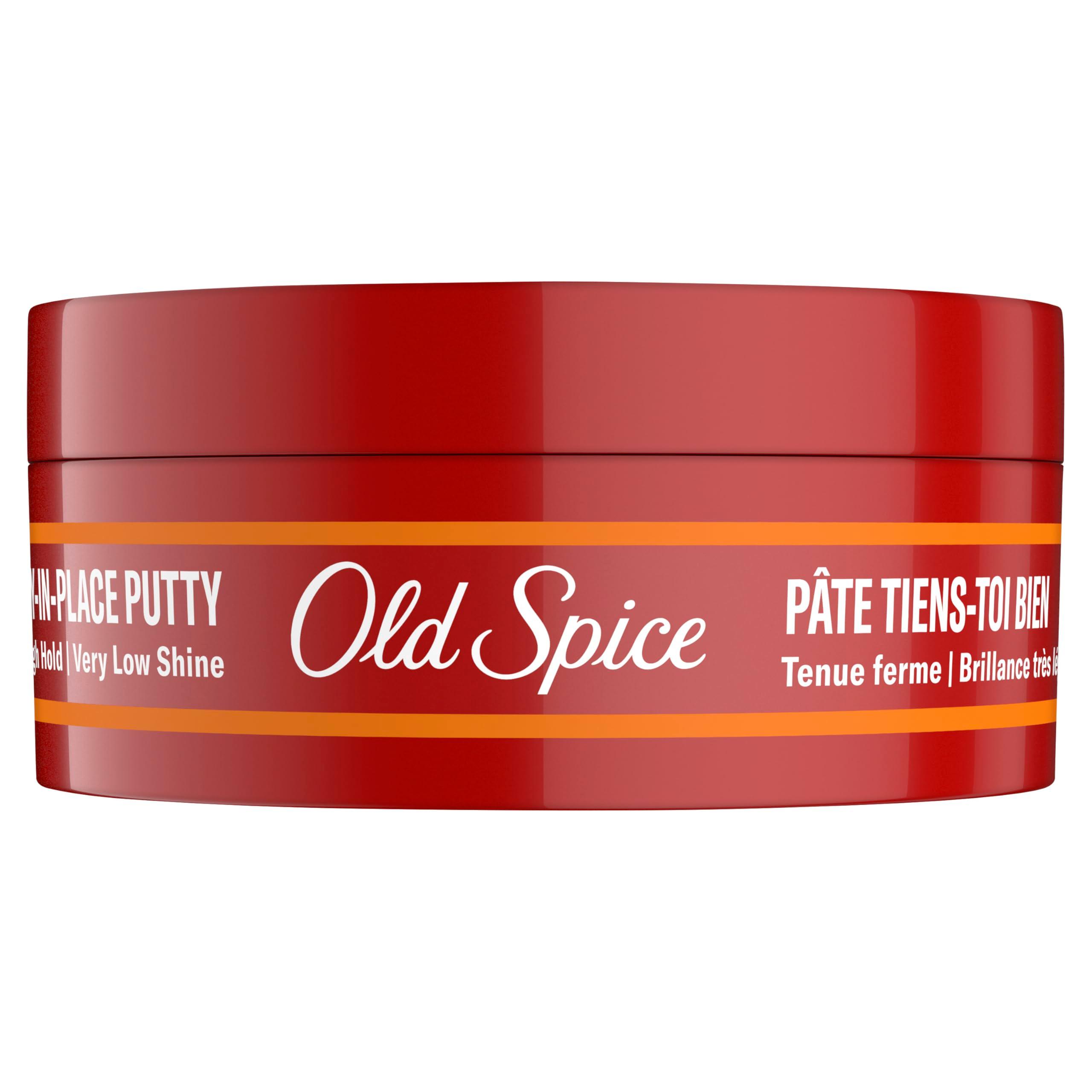 Old Spice Stay-In-Place Hair Styling Putty for Men, High Hold, Very Low Shine, 2.22 Oz - Image 8