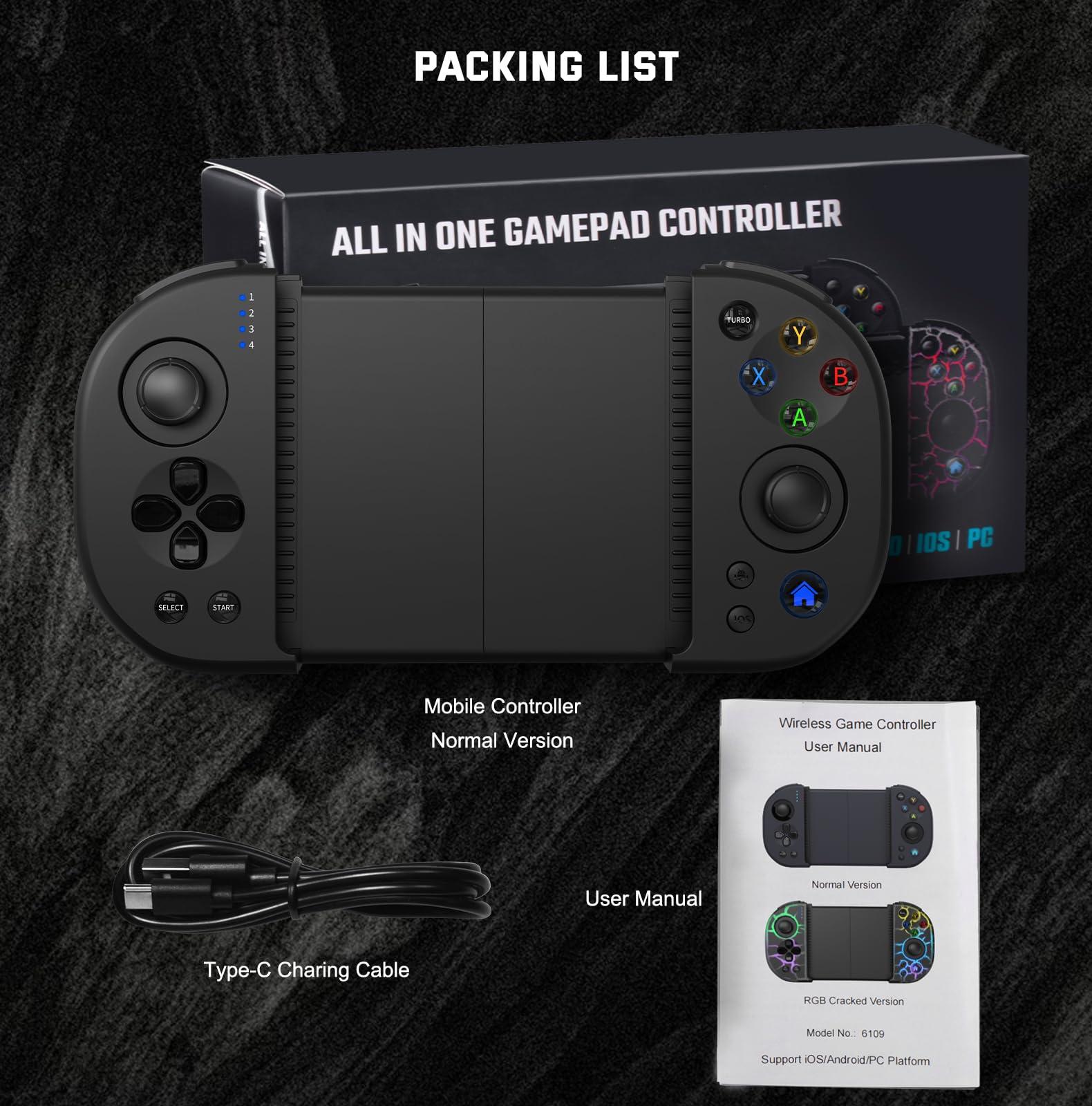 Joso Phone Controller for iPhone, Android, wireless Game Joystick with Hall Effect Joystick/Turbo, Gaming Controller for iPhone 16/15/14/13/12 Series, Galaxy S24/23/S22/S21 Series Play Roblox & More - Image 8