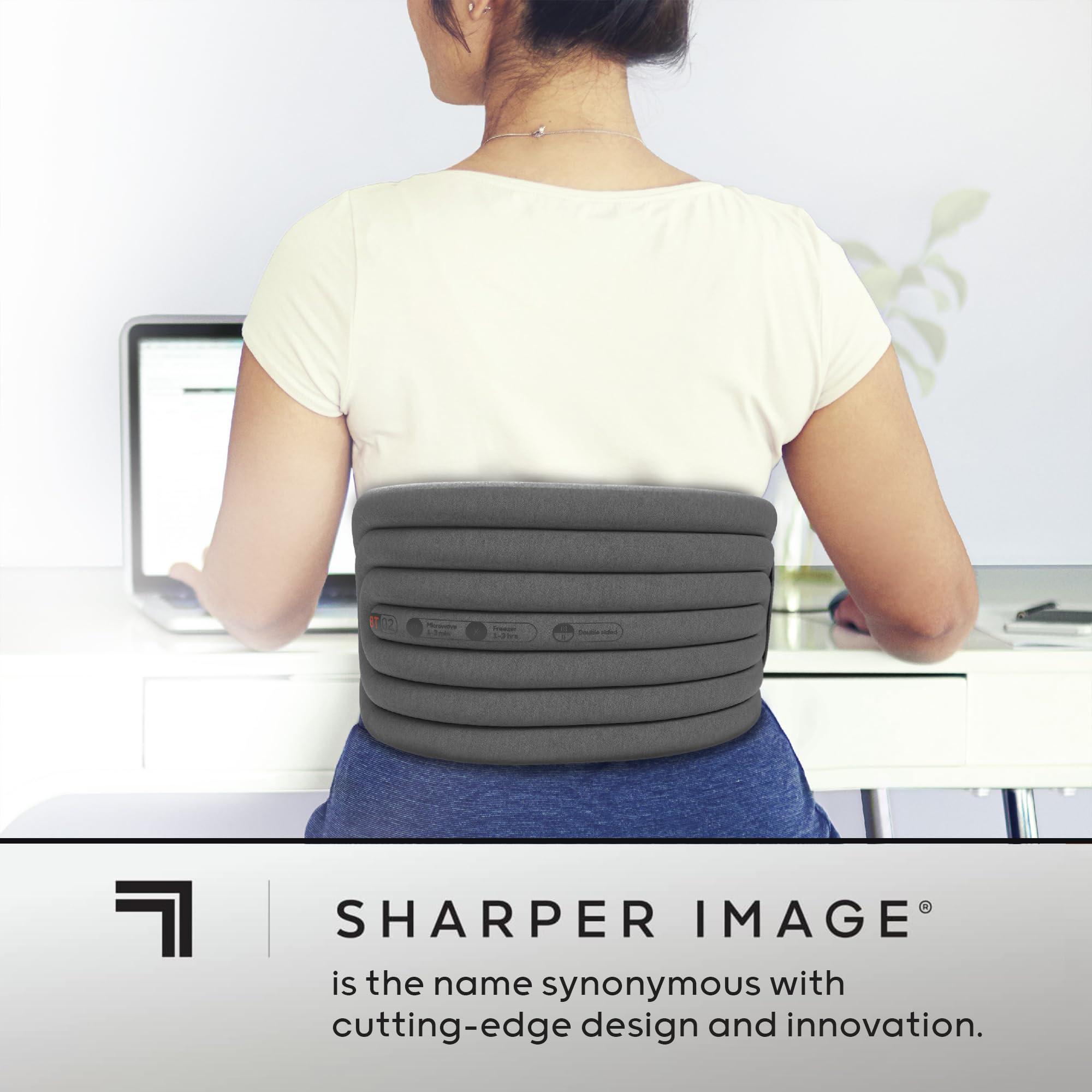Sharper Image® Hot + Cold Back Wrap, Adjustable Fit, Soothing Heat & Revitalizing Cold Therapy, Portable Ice Pack, Workout Soreness Recovery Compression, Lumbar Heating Pad, Period Cramp Pain Relief - Image 7