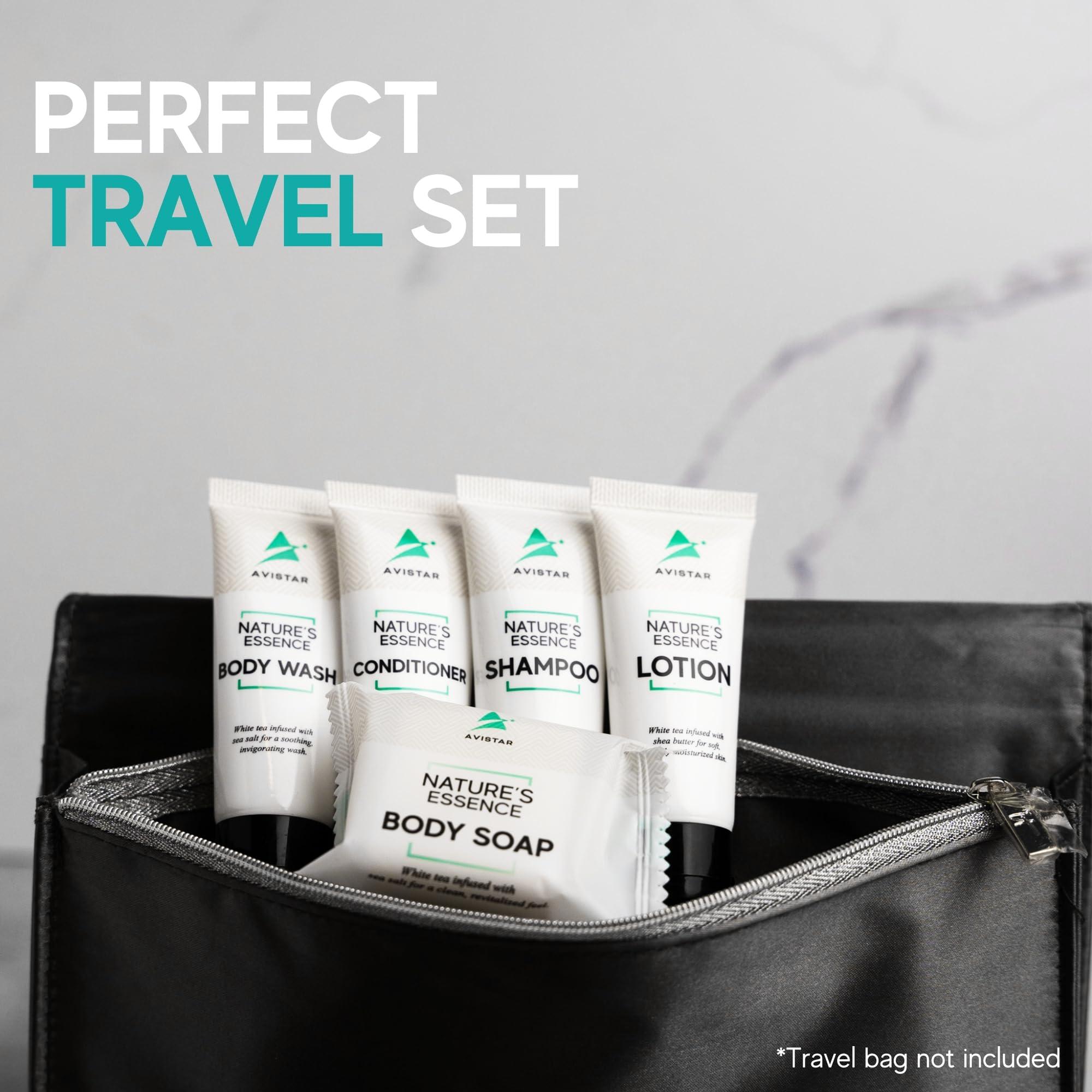 5 Piece Hotel Soap & Bulk Toiletries - Airbnb Essentials for Hosts & Guests - Hotel Shampoo & Conditioner Supplies for Guest, Hotel Toiletries Bulk Set, Mini Bulk Travel Sixe Toiletires, Air BnB - Image 3