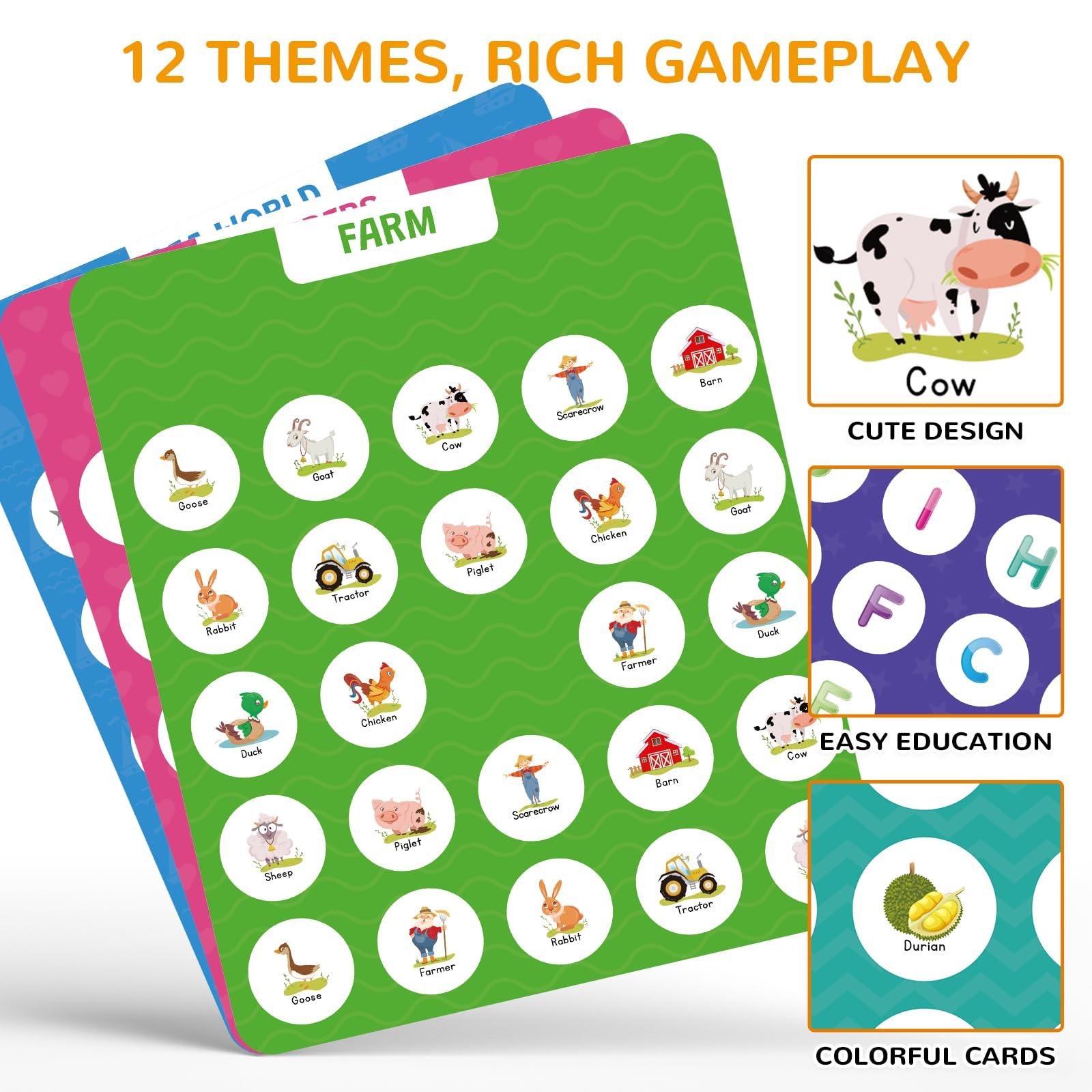 Matching Memory Game for Kids Age 3 4 5 6 7 8 Year Old, Travel Toy for Boys Girls, Wooden Board Game, Road Trip Essentials for Toddler, Airplane/ Car/ Camping Activity, Ideal Christmas, Birthday Gifts - Image 4