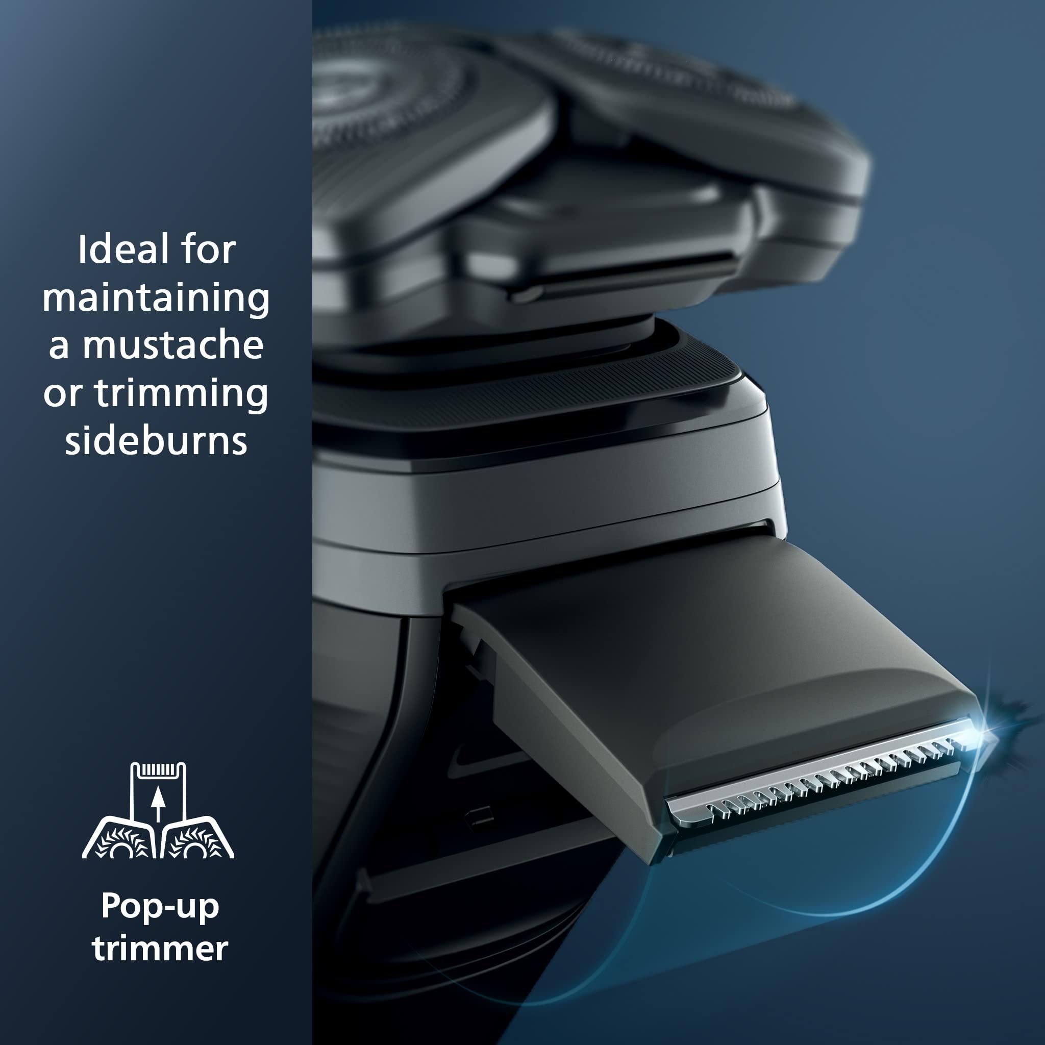 Philips Norelco Shaver 7800, Rechargeable Wet & Dry Electric Shaver with SenseIQ Technology, Quick Clean Pod, Charging Stand, Travel Case and Pop-up Trimmer, S7885/85 - Image 5