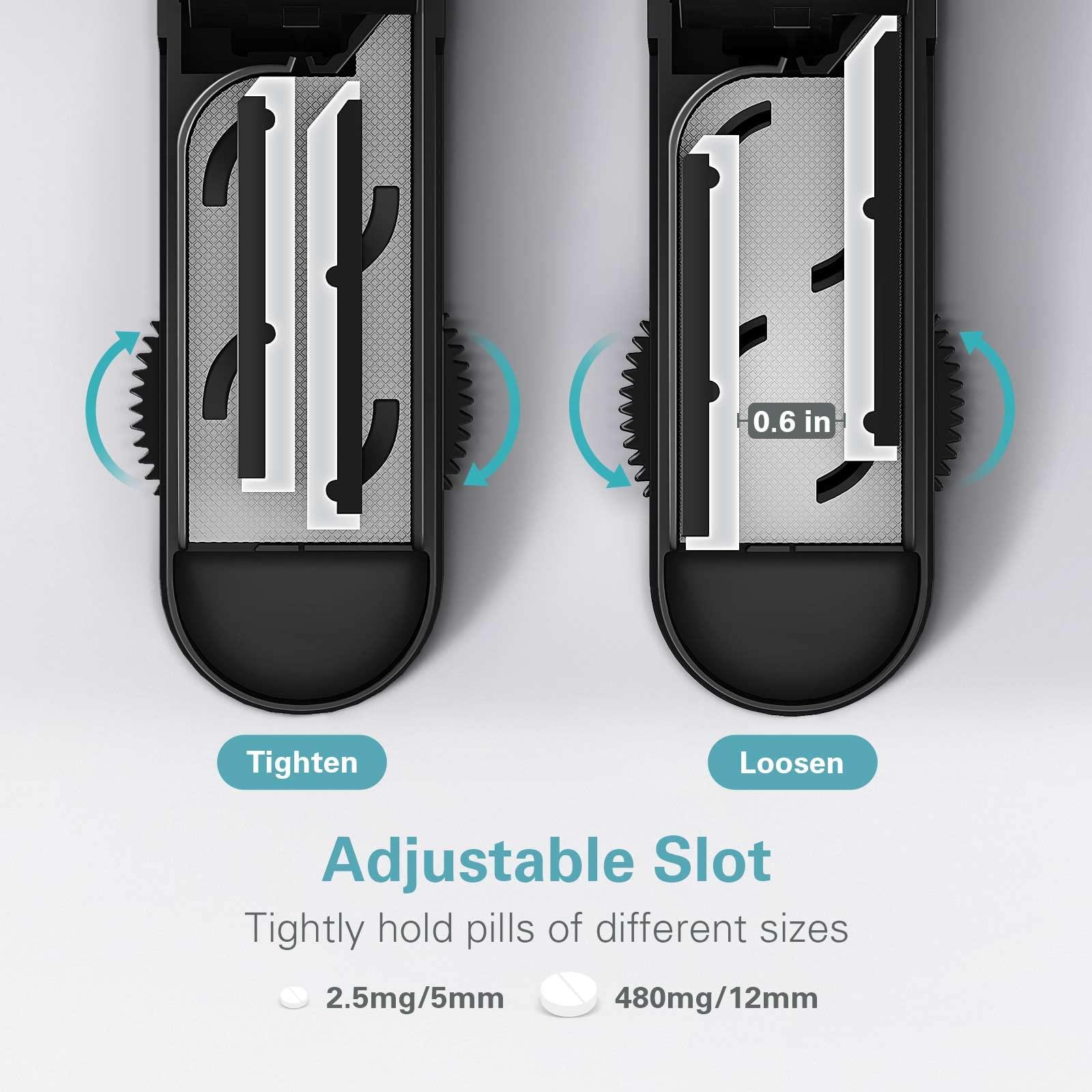 DEPAD Pill Cutter Splitter for Cutting Multiple Pills, Adjustable Pill Cutter Splitter for Small and Tiny Pills with Accurate Pill Alignment, Pill Cutter for Small or Large Pills with Sharp Safe Blade - Image 3