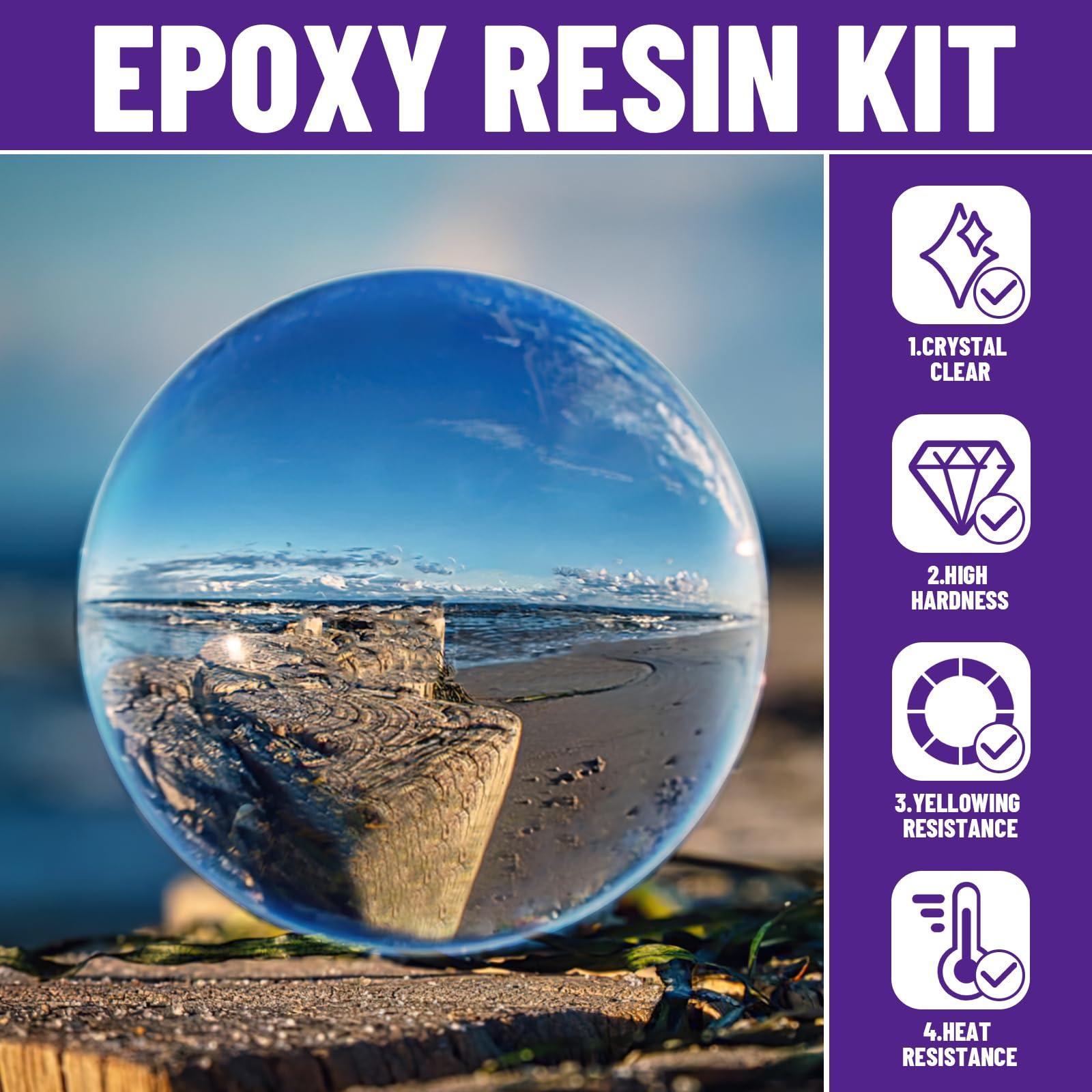 Bond Craftor Epoxy Resin Kit 1Gallon, Clear Crystal Resina Epoxica Food Safe, Casting Resin for Art Craft, Jewelry Making, DIY - Image 3