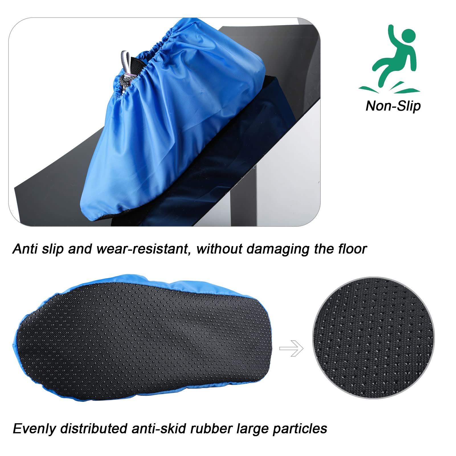LAKE OF FIRE 5 Pairs Reusable Shoe Covers - Non-Slip, Washable, Heavy-Duty Boot Protectors for Floor and Carpet Protection - Image 5