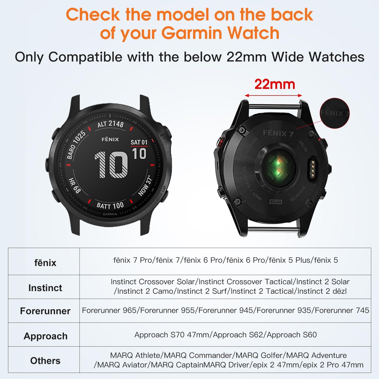 Tactical Rugged Nylon Band + Stainless Steel Silicone Band Compatible with Garmin Instinct Watch Bands - Image 5