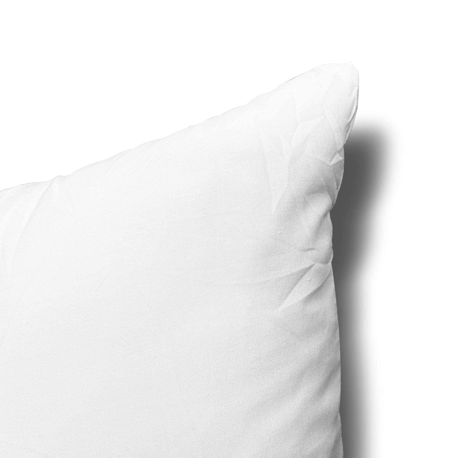 EDOW Throw Pillow Inserts, Set of 2 Lightweight Down Alternative Polyester Pillow, Couch Cushion, Sham Stuffer, Machine Washable. (White, 12x20) - Image 7