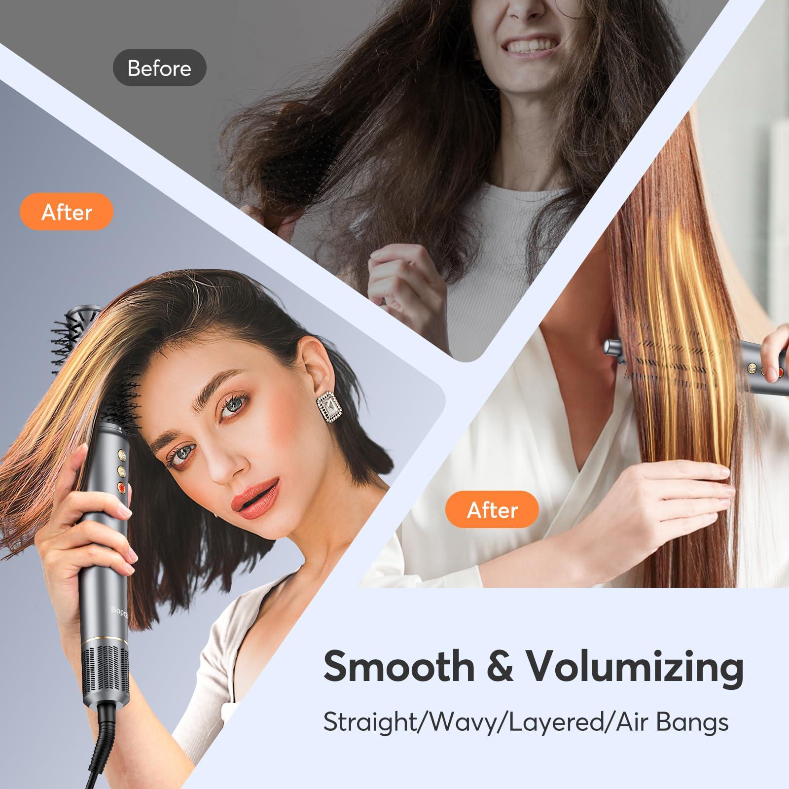 5 in 1 Hair Styler, High-Speed Professional Frizz-Free Hair Dryer Brush, No Heat Damage Air Styler Wrap Blow Dryer - Curl, Volumize, Straighten, 300 Million Ions, Multi Styler, Gift for Women - Image 4