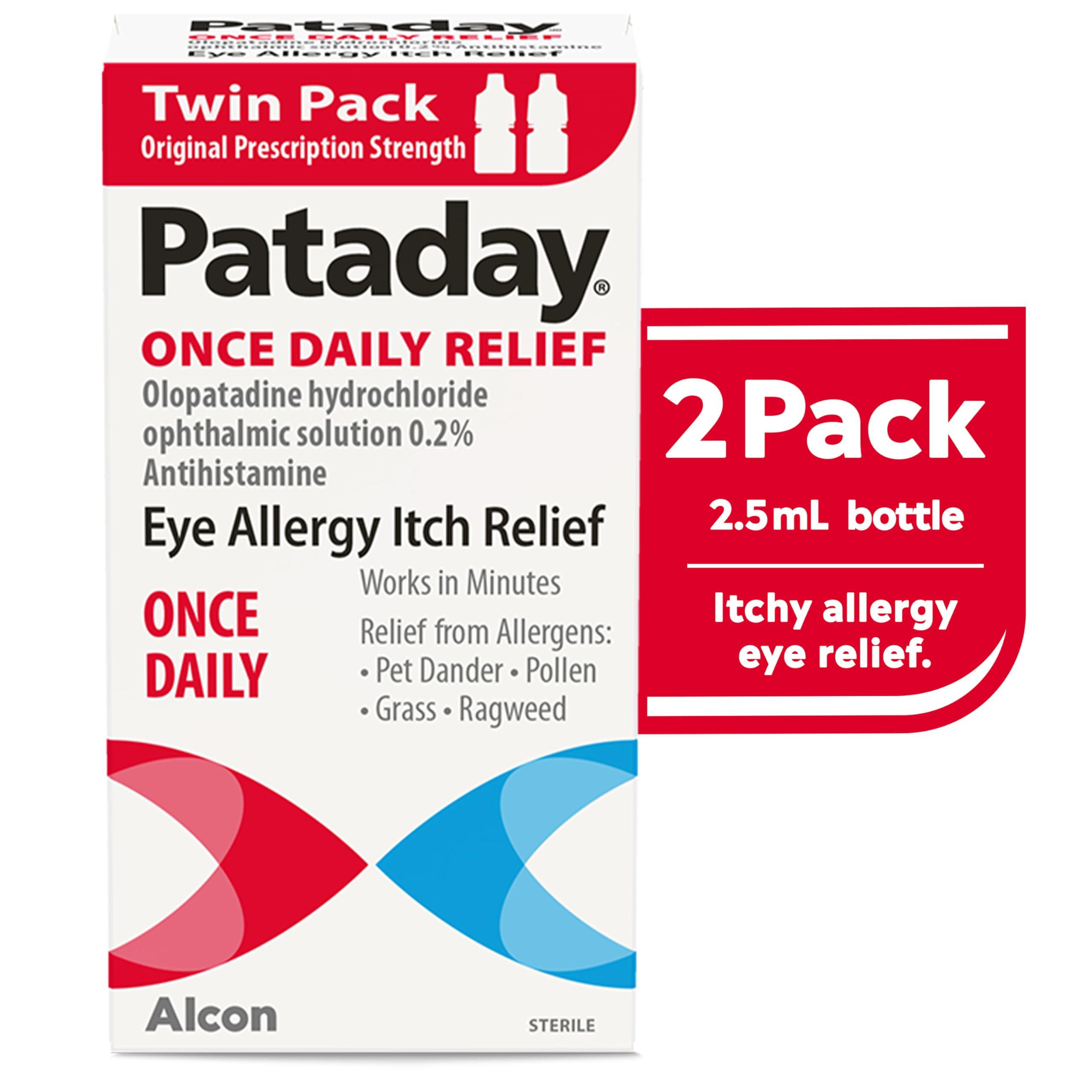 Pataday Once Daily Relief Allergy Eye Drops by Alcon, for Eye Allergy Itch Relief, 2.5 ml (Pack of 2) - Image 10