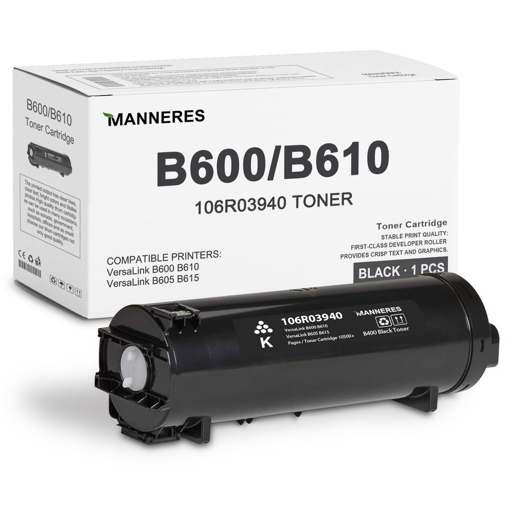 VersaLink B600/B610 Toner Cartridge (1-Pack, Black): 106R03940 Toner Cartridge Replacement for Xerox VersaLink B600 B610 B605 B615 Printer