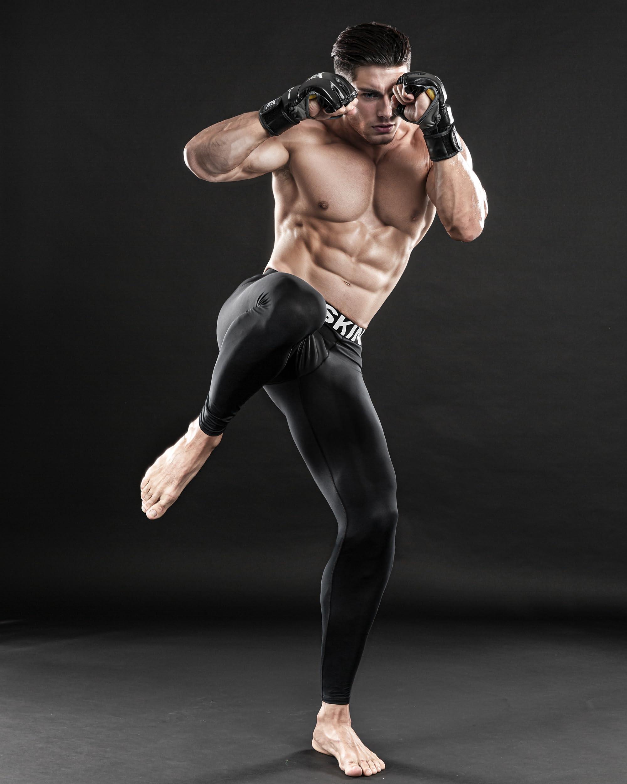 DRSKIN 5, 4, 3 or 1 Pack Men’s Compression Pants Tights Leggings Sports Baselayer Running Athletic Workout Active - Image 8