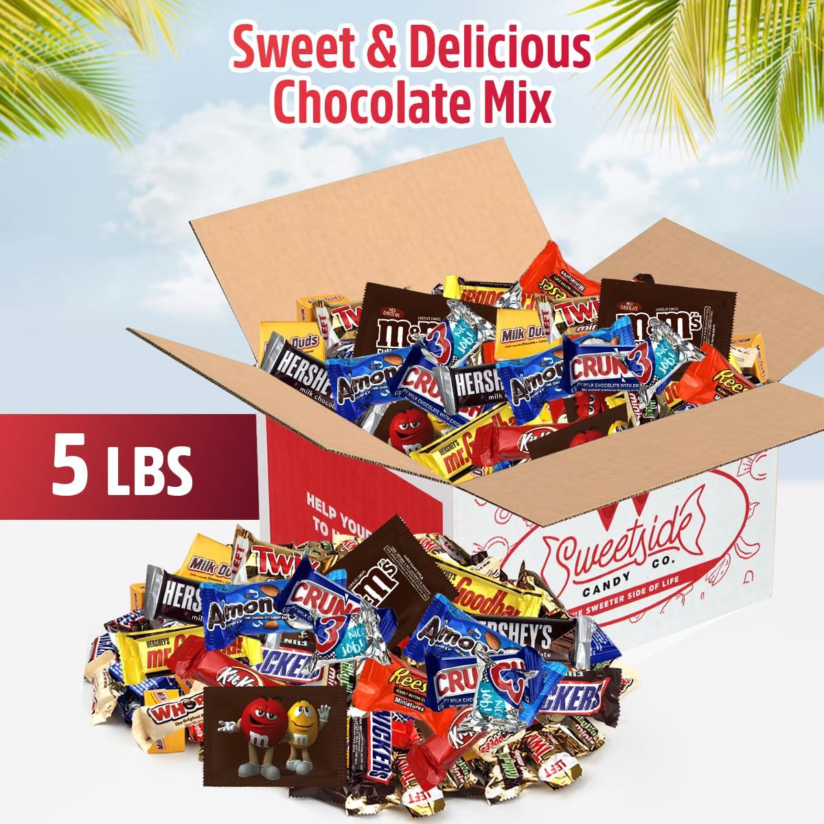 5 Lb Assorted Bulk Chocolate Candy Mix - Fun Size, Holiday, Office Assortment - Image 2