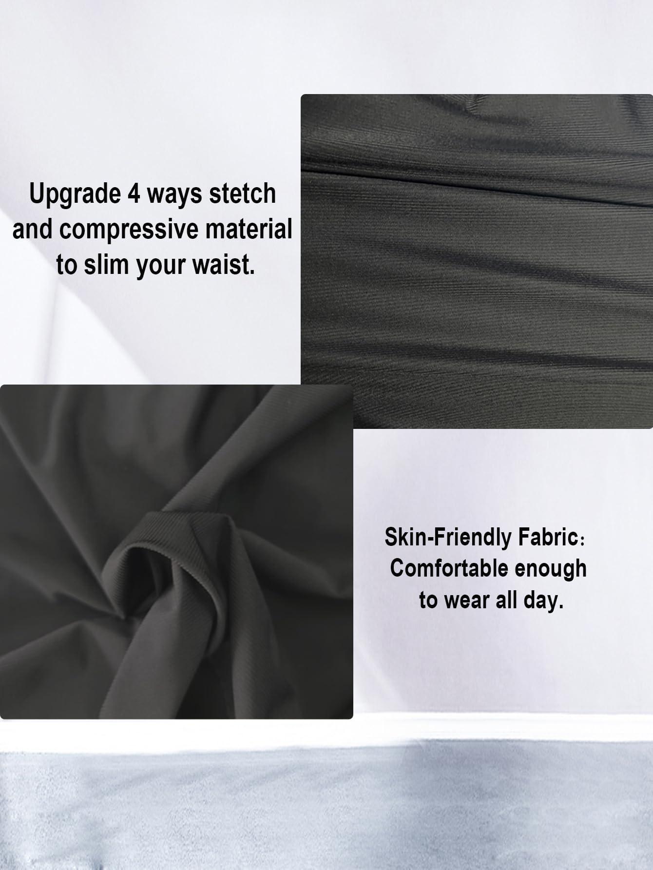Clevvets Shapewear Shorts for Men Tummy Control Shorts Slimming Long Leg Compression Boxer Briefs - Image 4