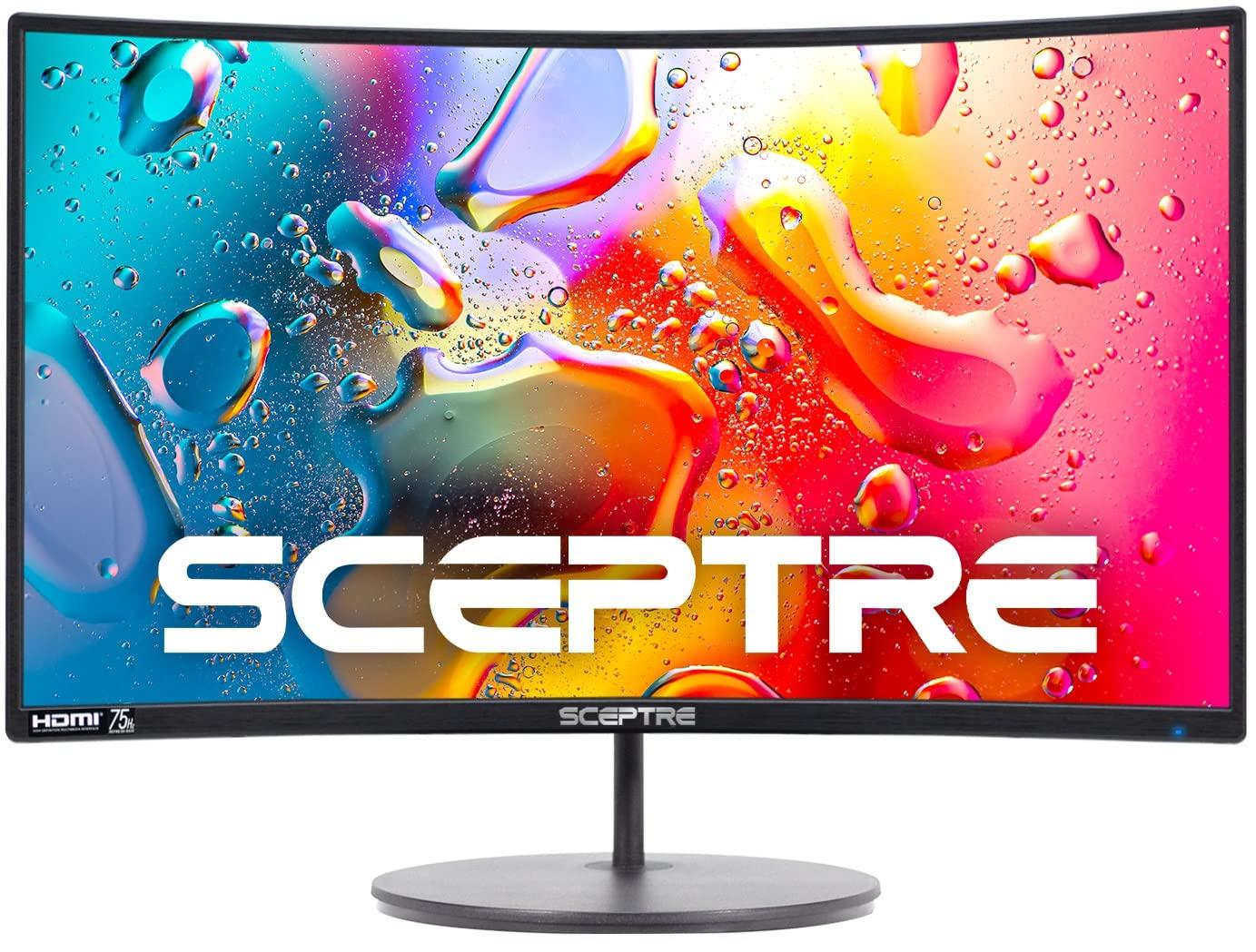 Sceptre C248W-1920RN Series 24-inch Curved Gaming Monitor, 1080p, R1500, HDMI x2, VGA, Build-in Speakers, VESA Wall Mount, Machine Black, 98% sRGB - Image 4