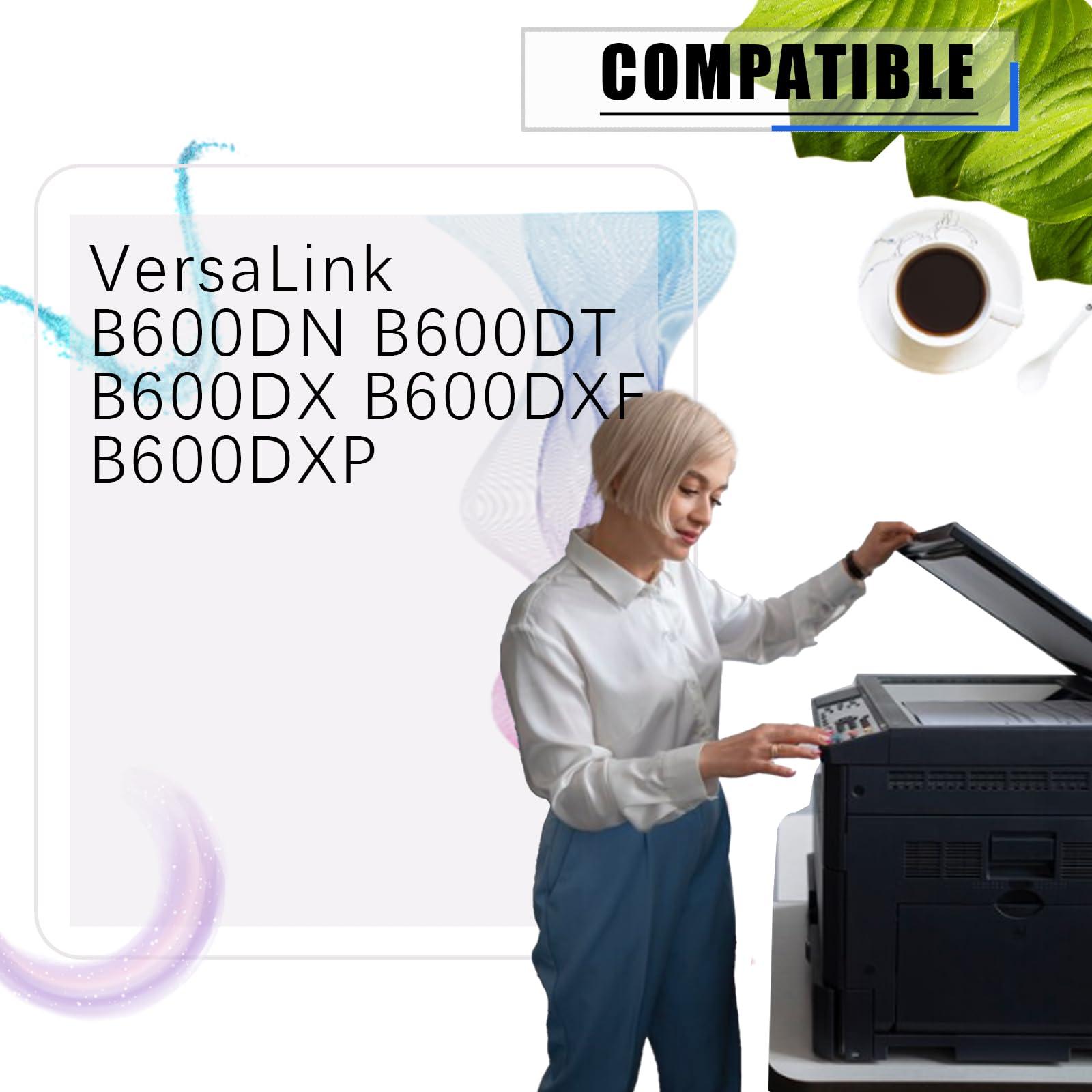 B600 Toner Cartridge Compatible for Xerox VersaLink B600DN B600DT B600DX B600DXF B600DXP Printers,with Chip Large Printing Demands (Black) - Image 2